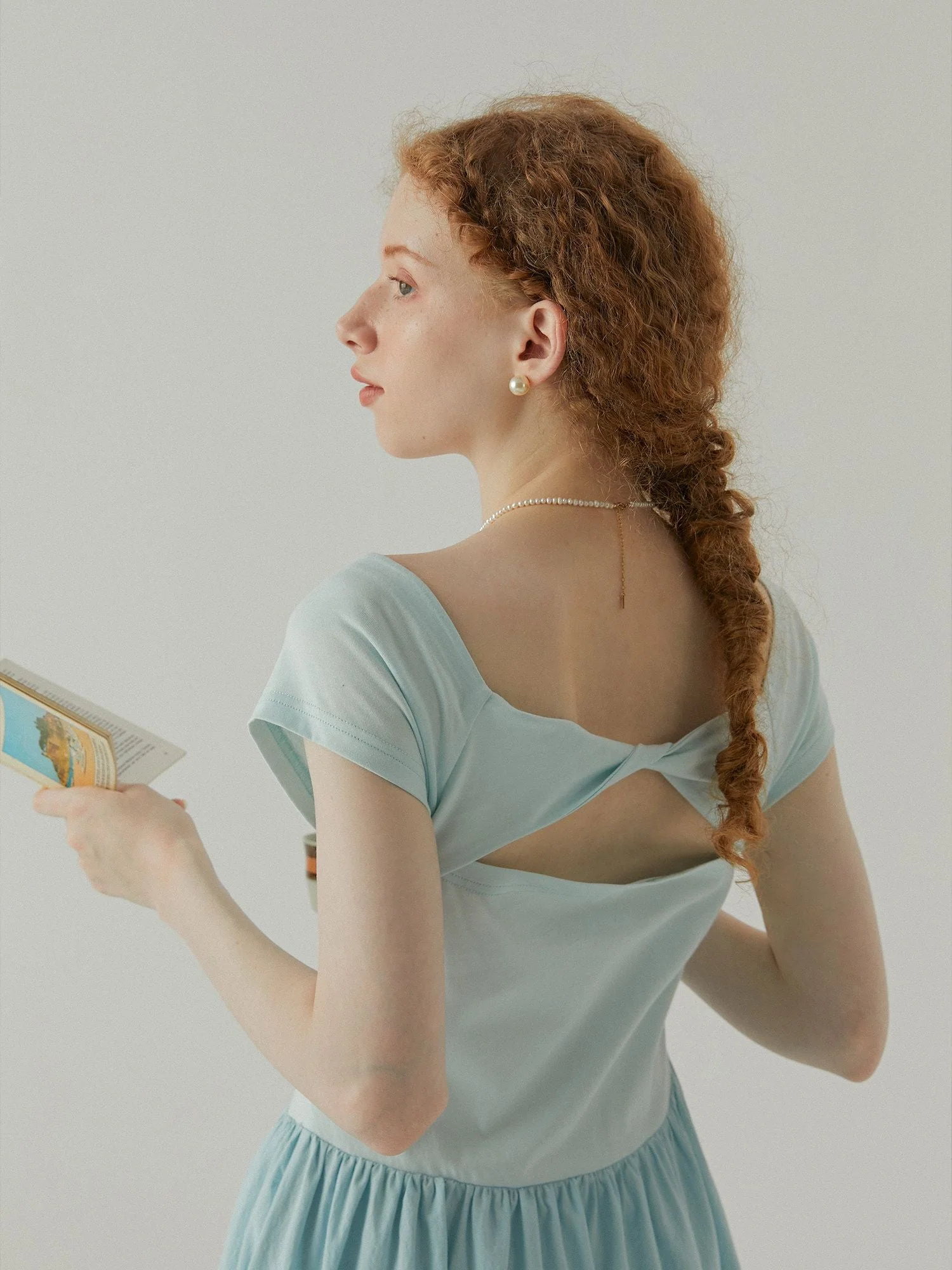 Twist-Back Midi Dress - Image 4