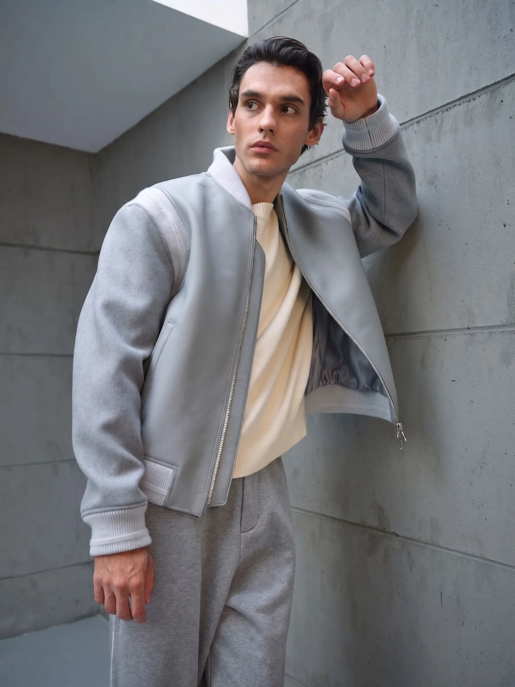 Two-Tone Bomber Jacket - Image 2