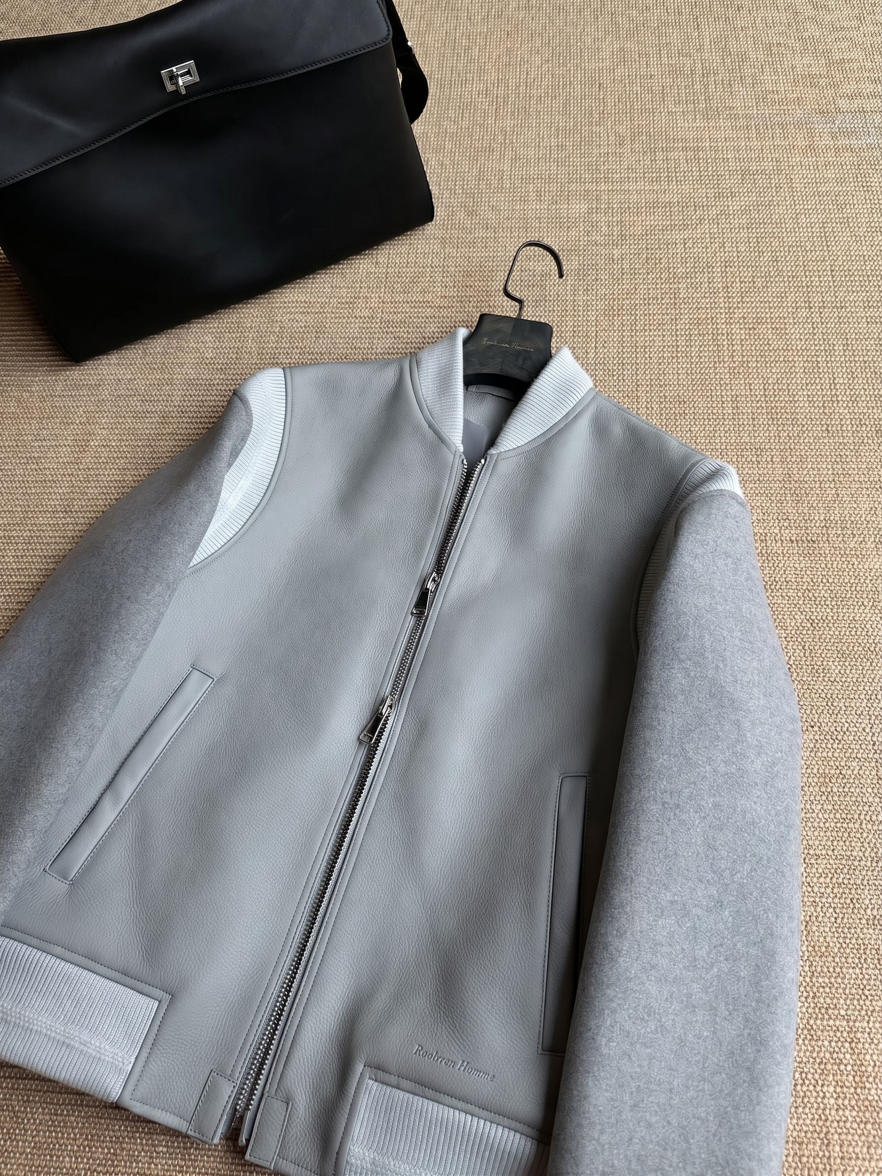 Two-Tone Bomber Jacket - Image 5