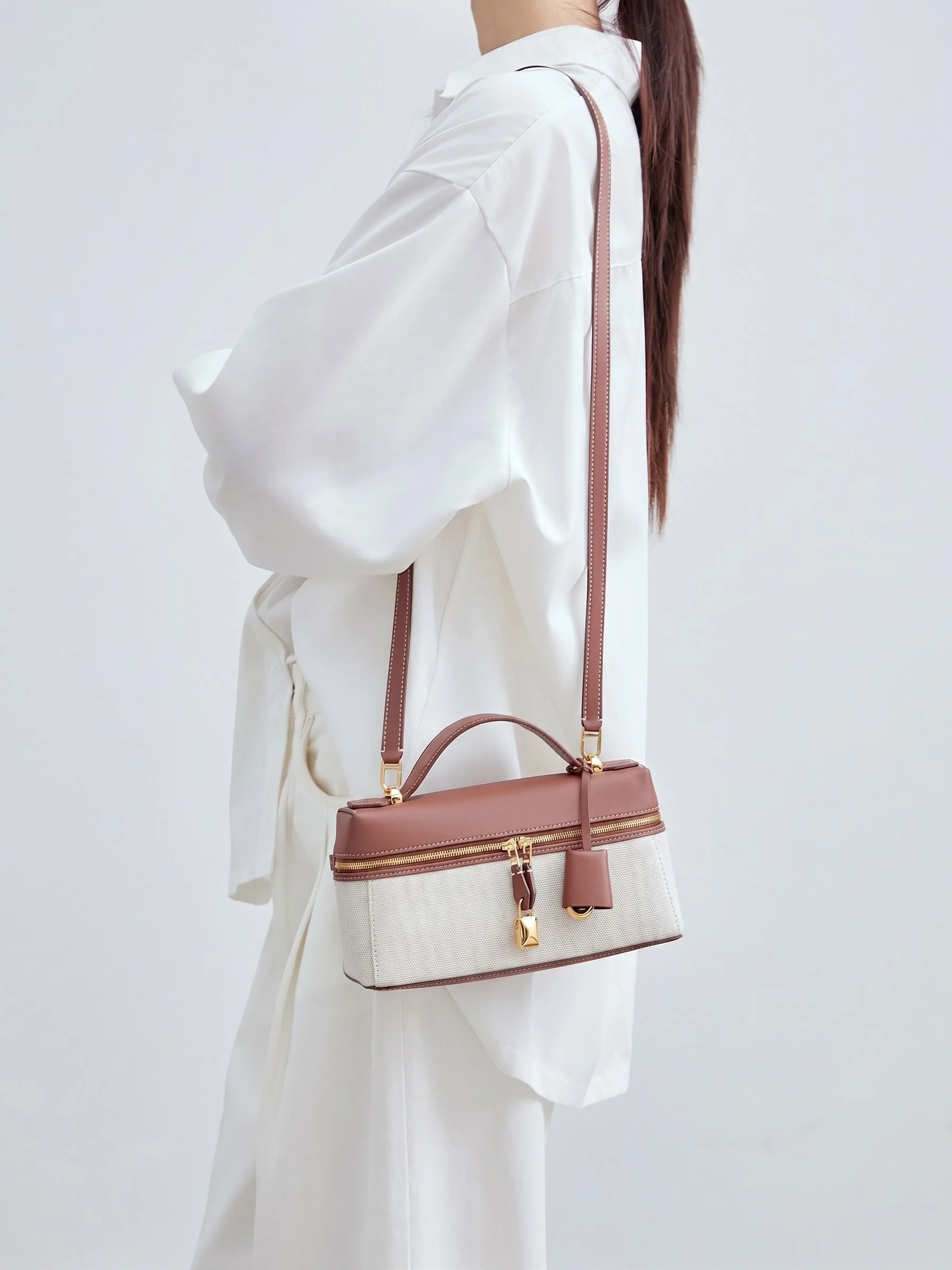 Two-Tone Box Satchel - Image 3