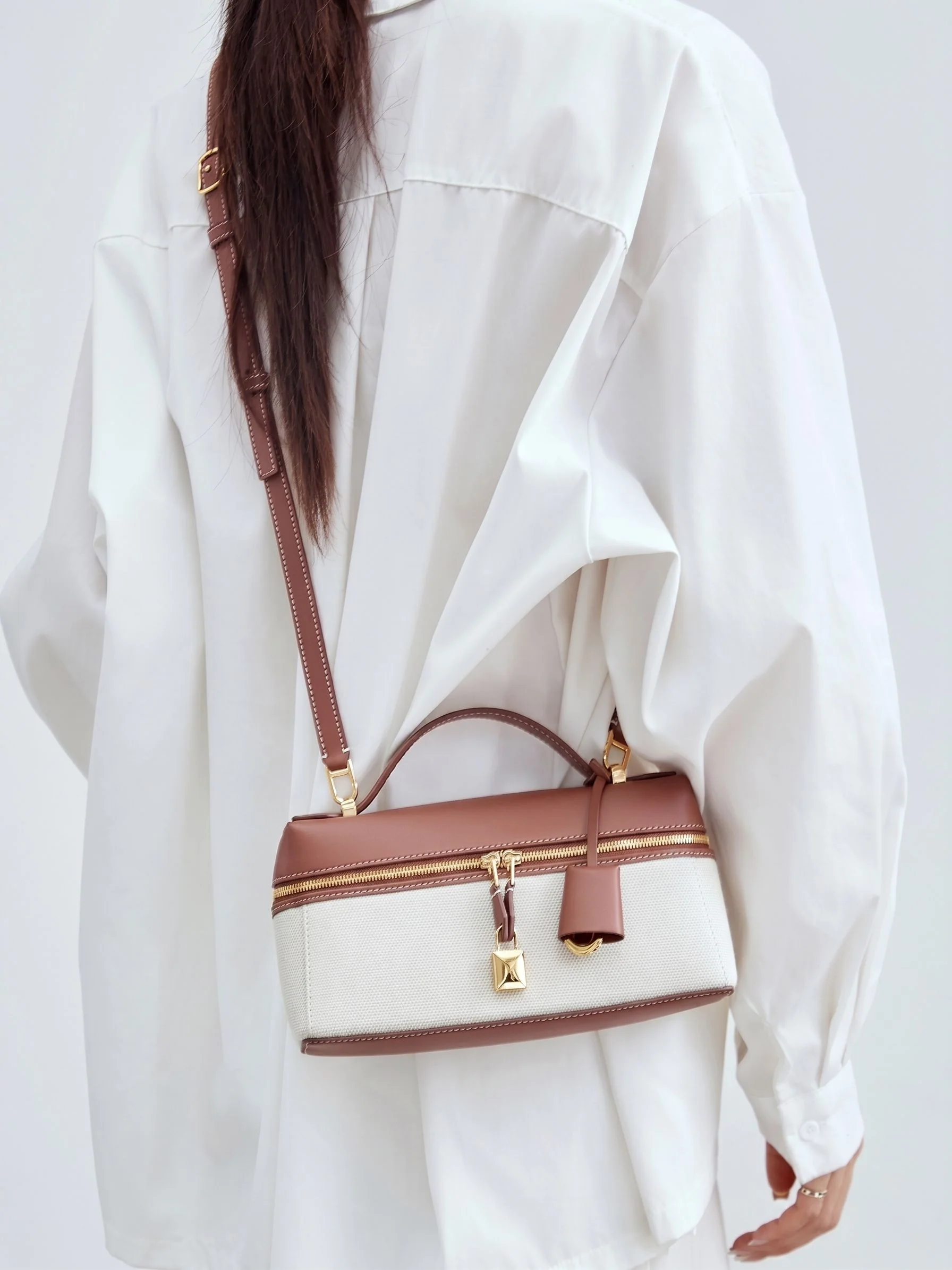 Two-Tone Box Satchel - Image 4
