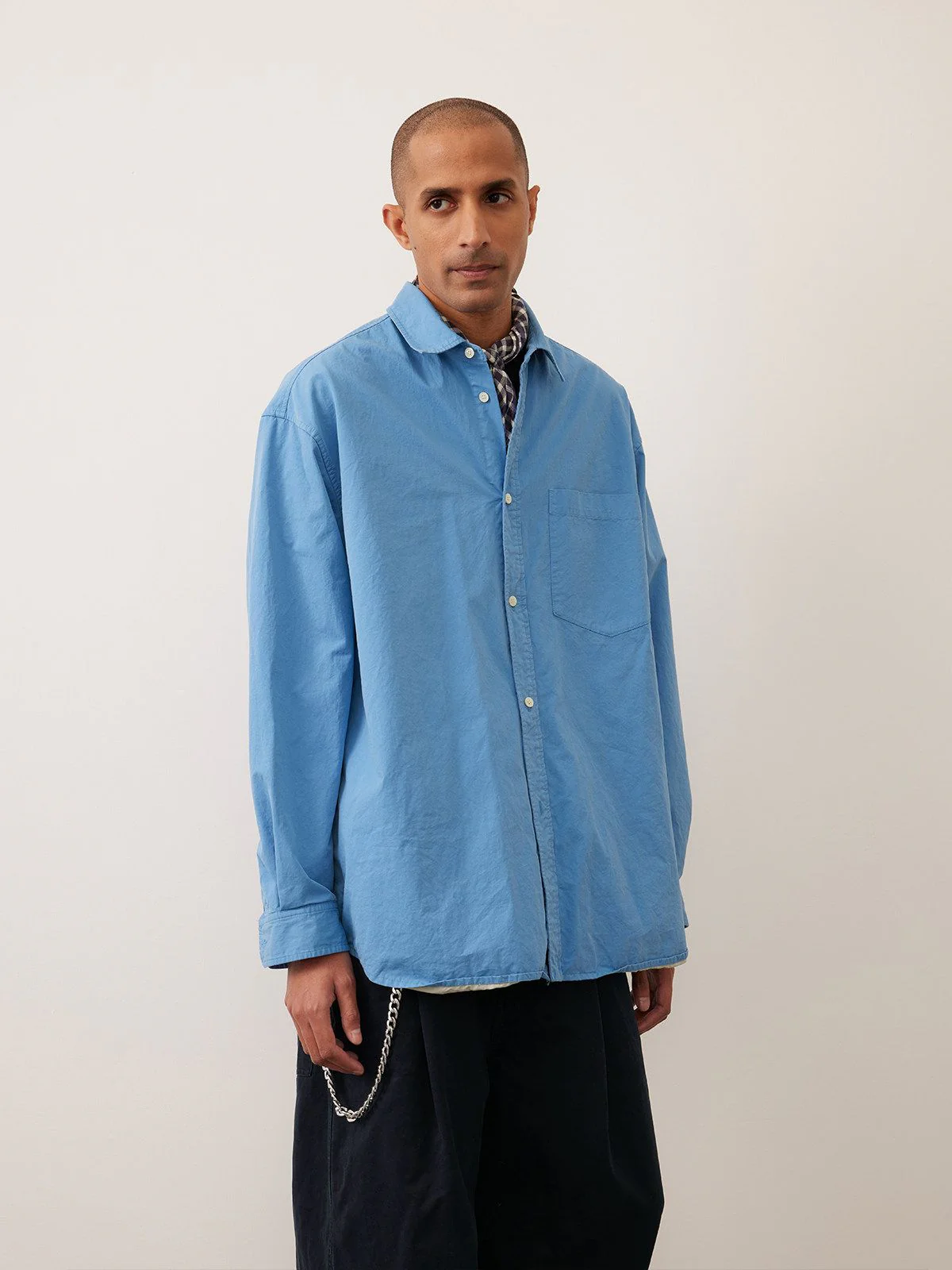 Two-Tone Button Shirt