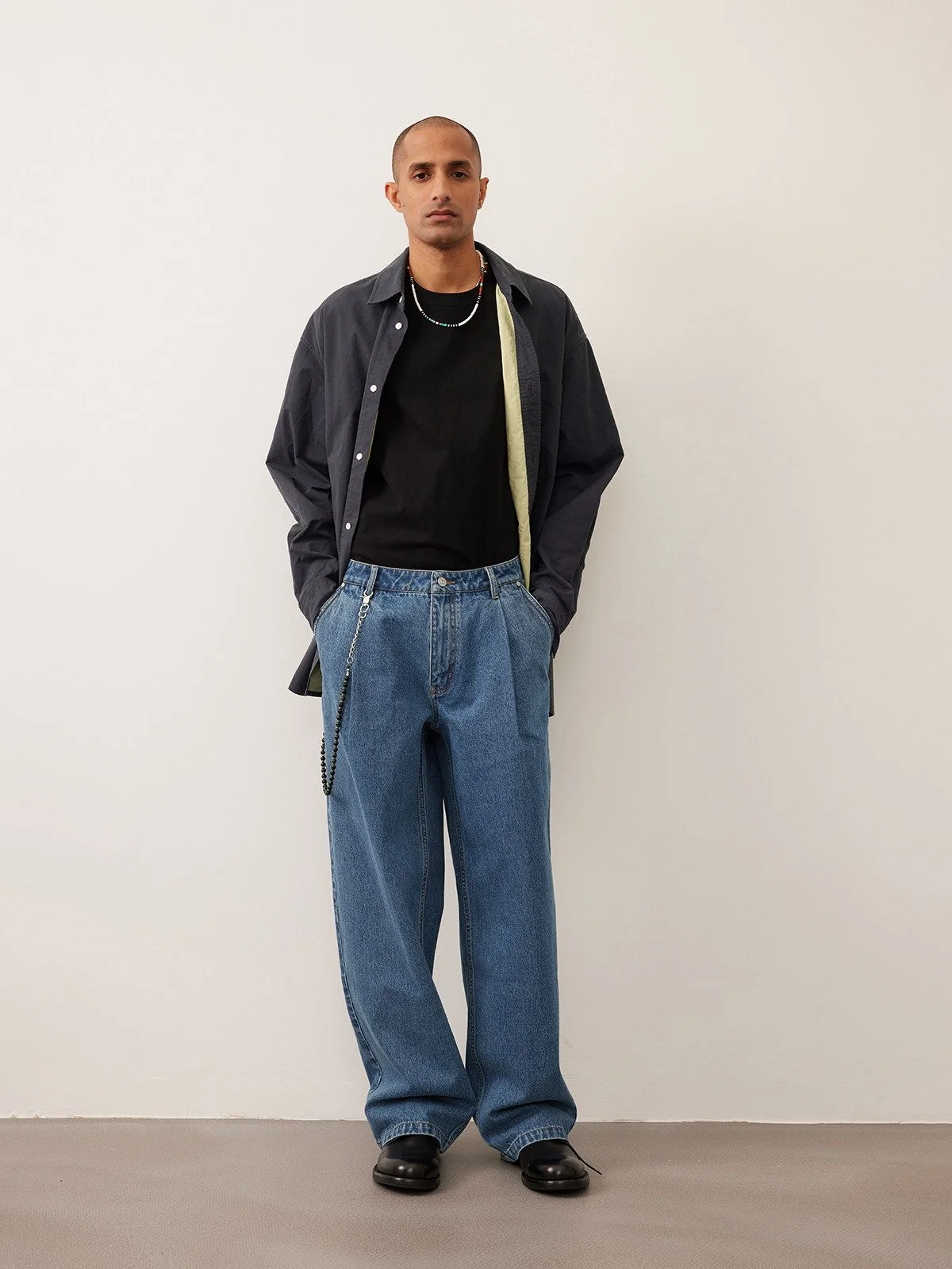 Two-Tone Button Shirt - Image 2