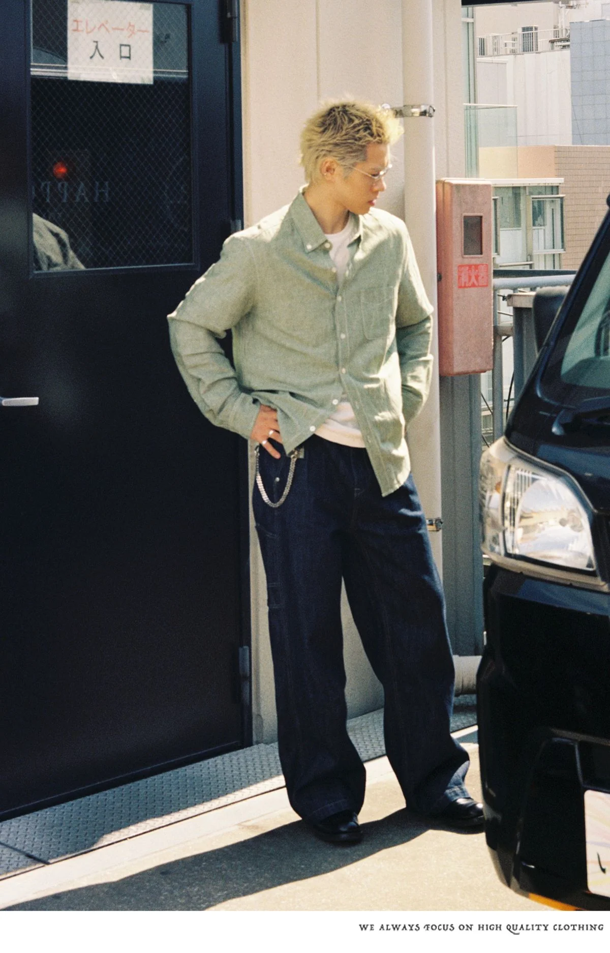 Two-Tone Cotton-Linen Shirt - Image 3