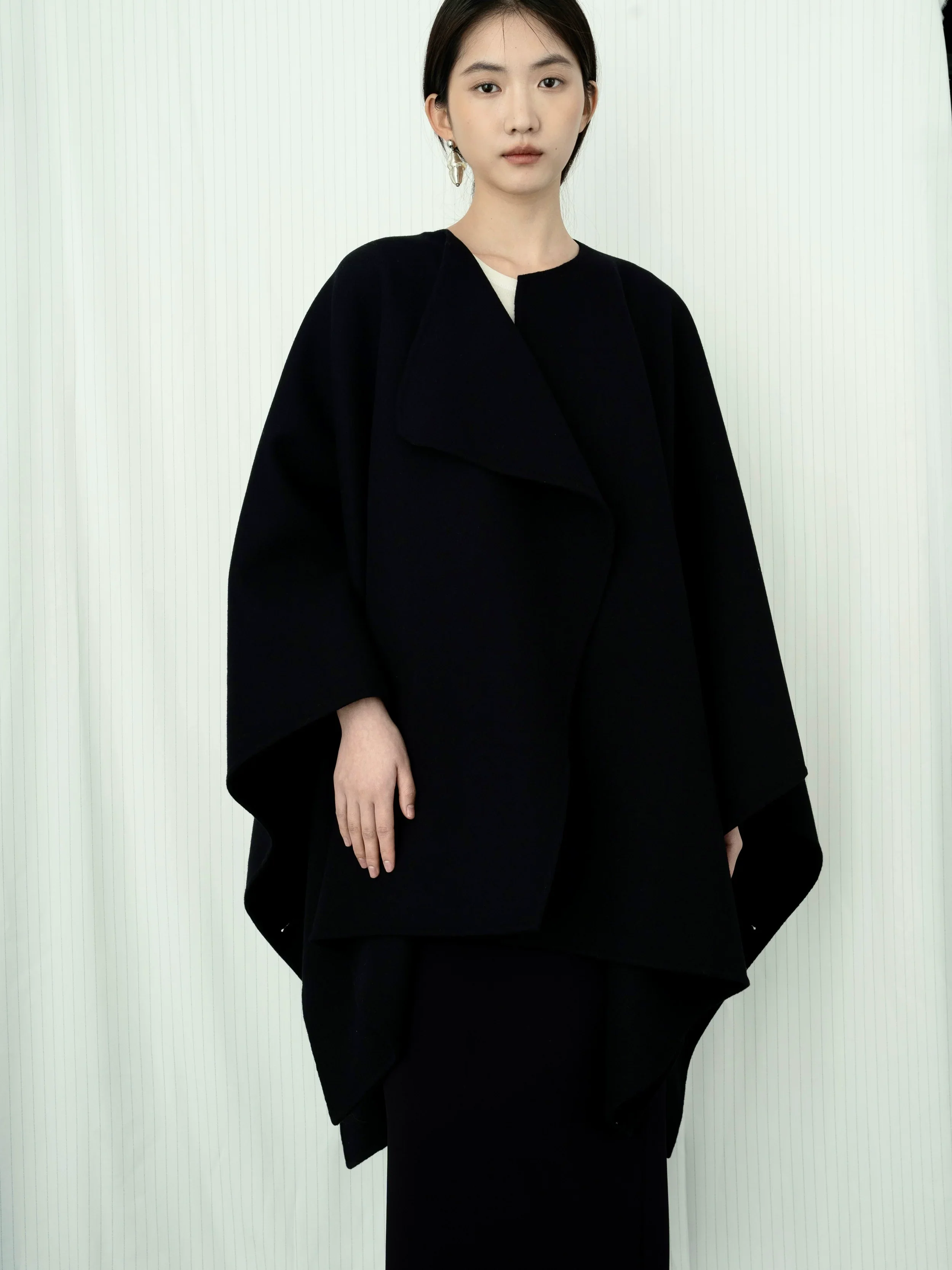 Two-Tone Draped Cape - Image 5