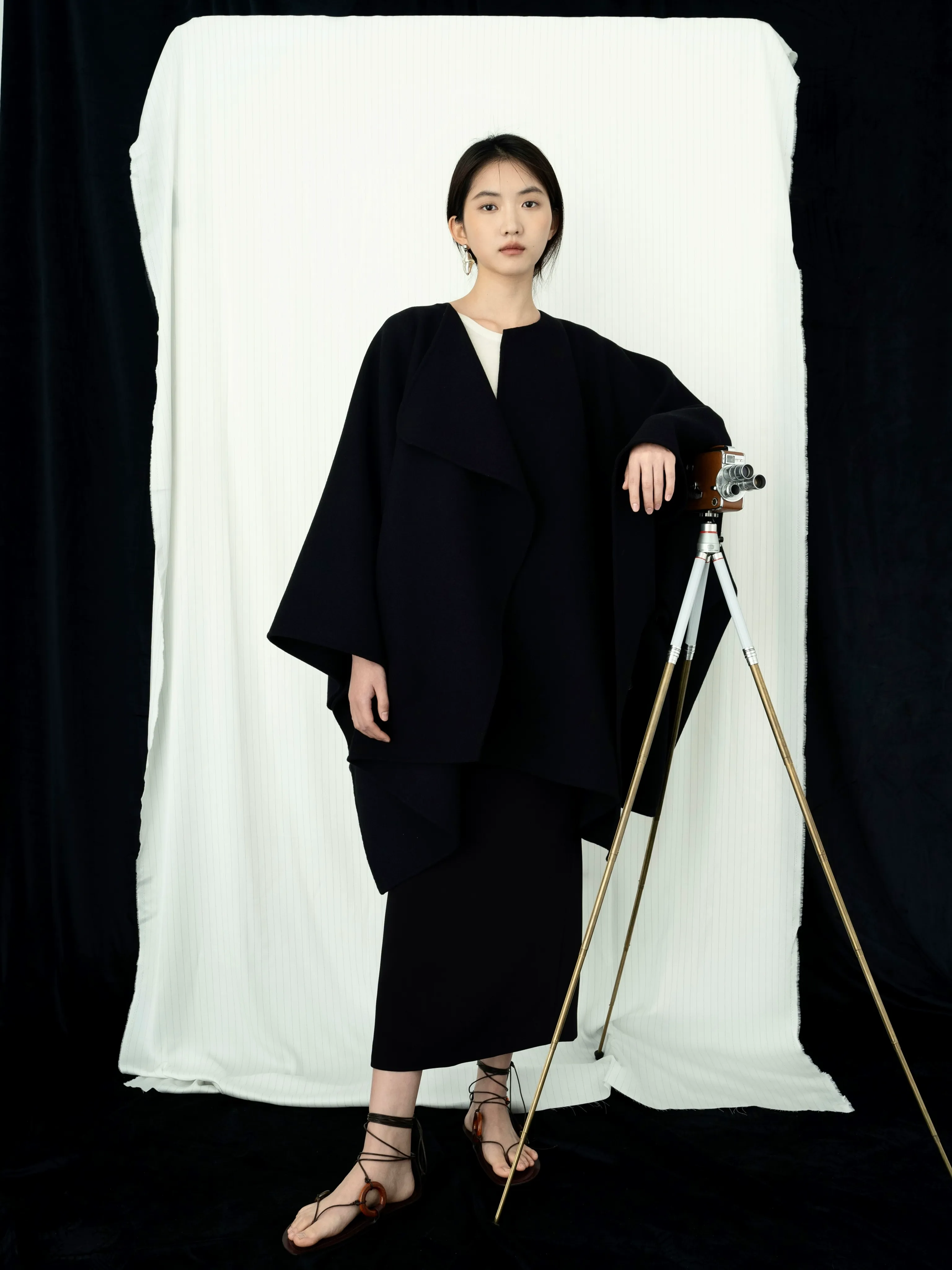 Two-Tone Draped Cape - Image 6