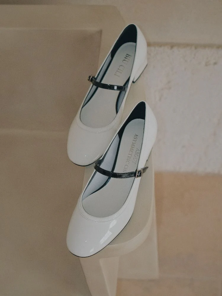 Two-Tone Mary Jane Heels - Image 4