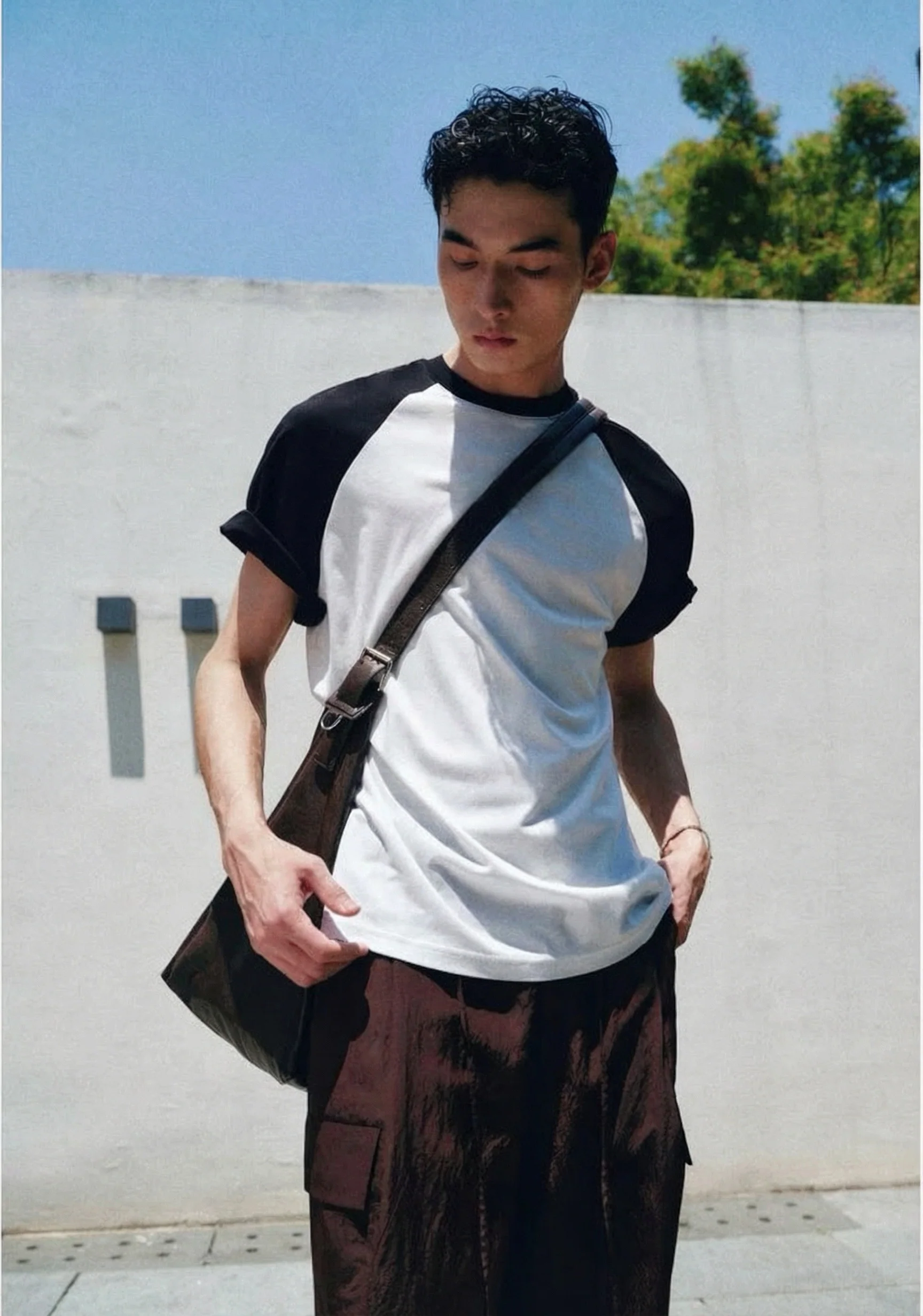 Two-Tone Pima Raglan Tee - Image 2