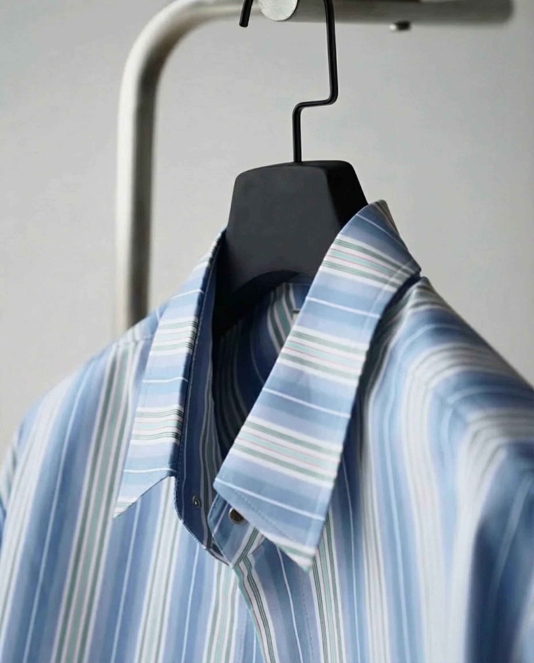 Two-Way Striped Cotton Shirt - Image 4