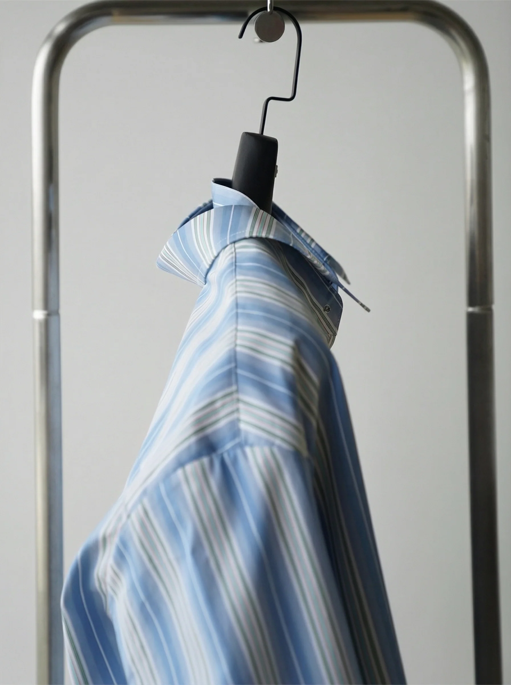 Two-Way Striped Cotton Shirt - Image 5