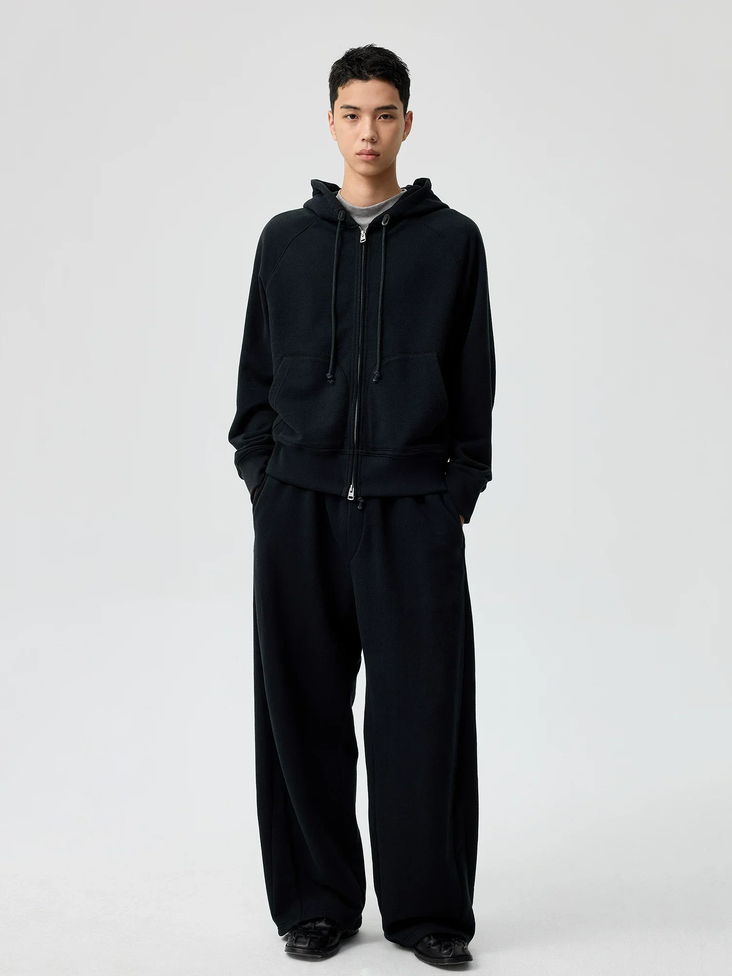 Two-Way Zip Raglan Hoodie - Image 2
