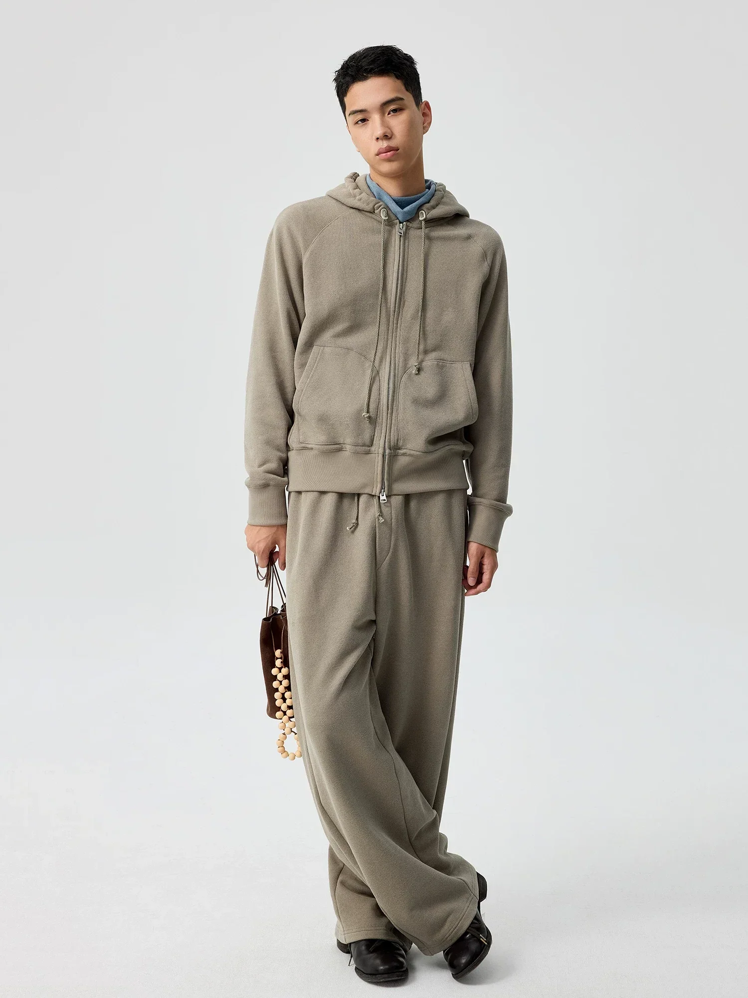 Two-Way Zip Raglan Hoodie - Image 4