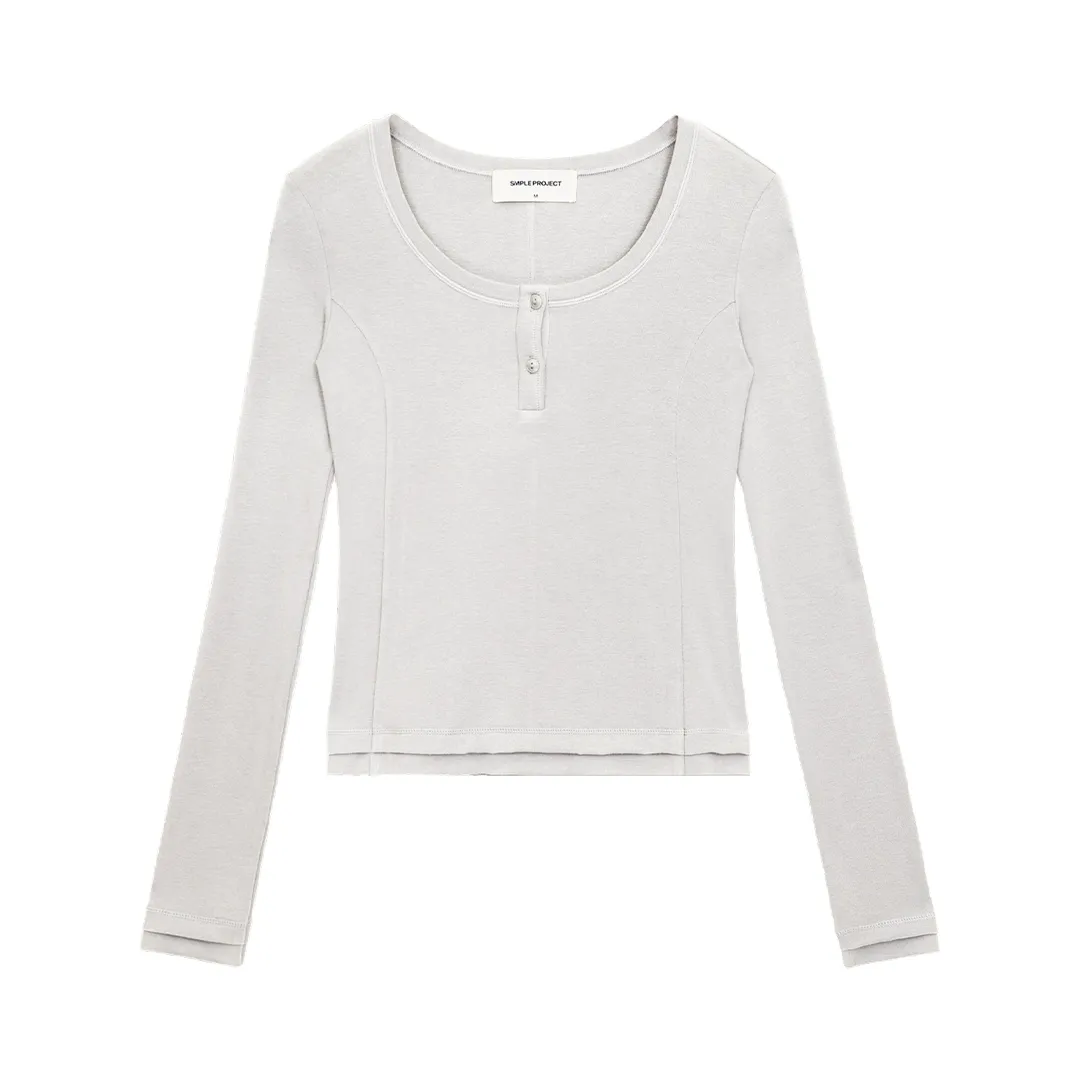U-neck Henley Shirt - Image 7