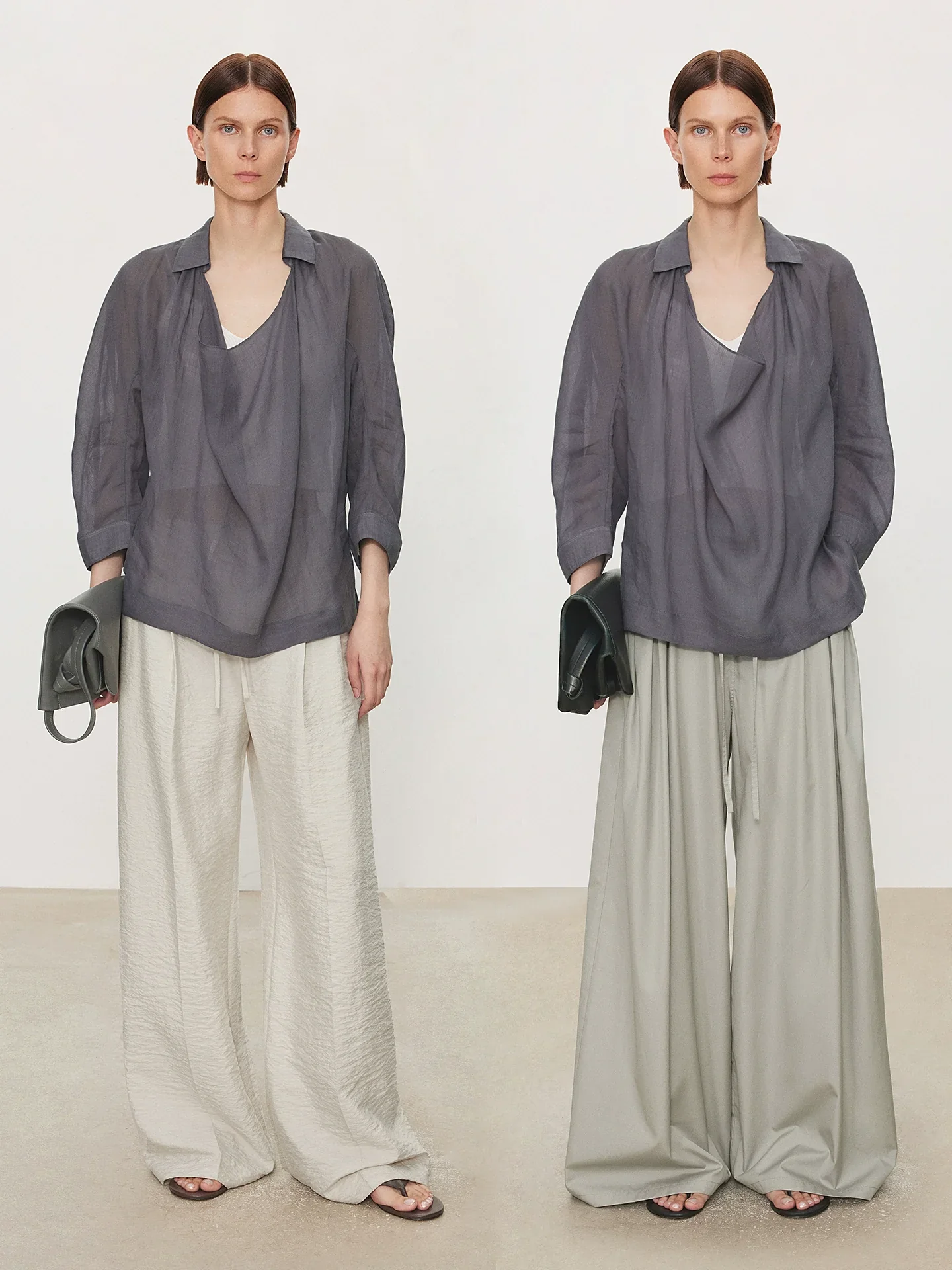 UltrafineRamieDraped-CollarShirt - Image 4