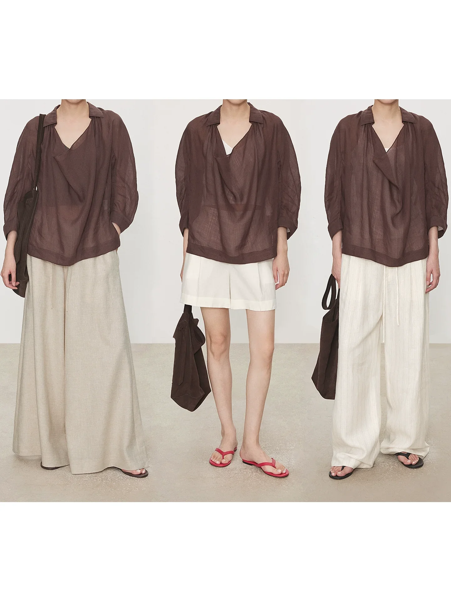 UltrafineRamieDraped-CollarShirt - Image 5