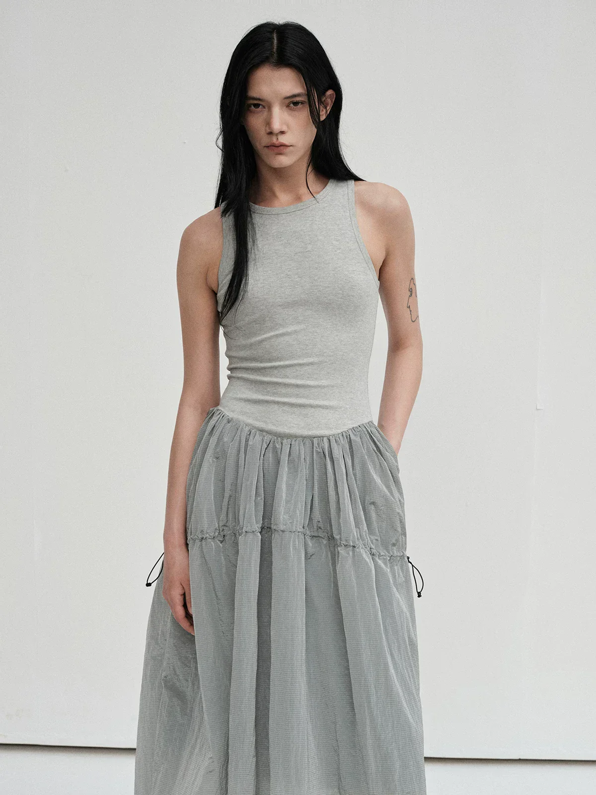 Ultralight Nylon Drawcord Tank Dress - Image 2