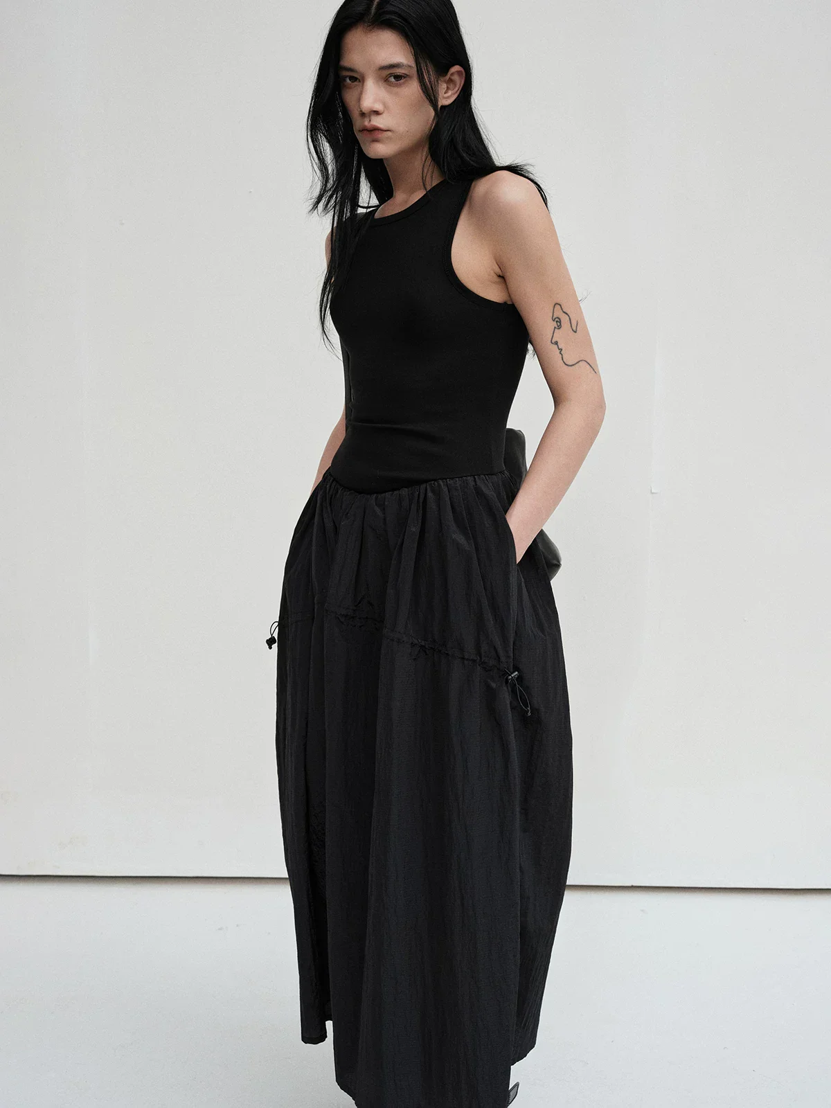 Ultralight Nylon Drawcord Tank Dress - Image 4