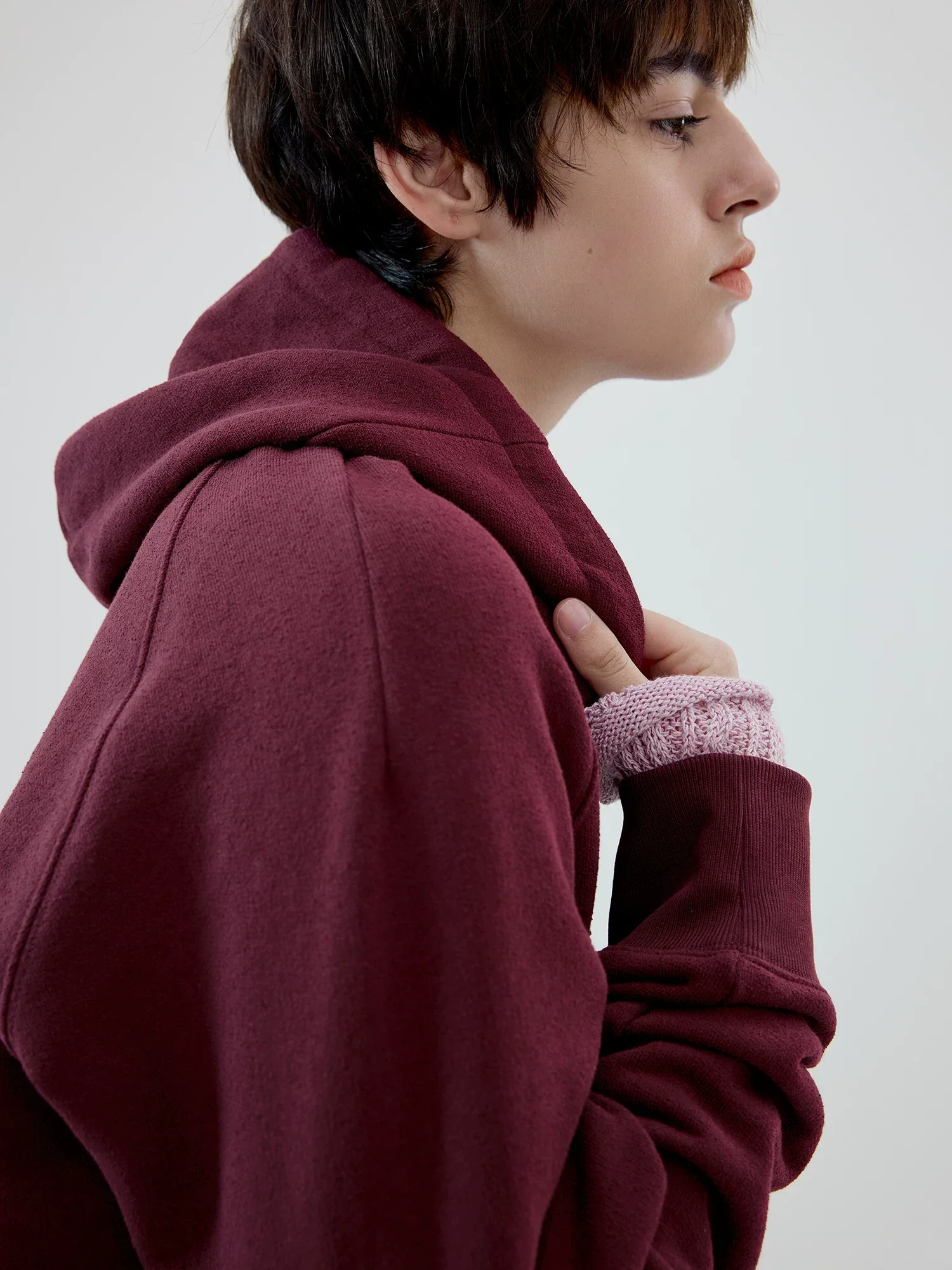 Unisex Two-Way Zip Fleece Hoodie - Image 5