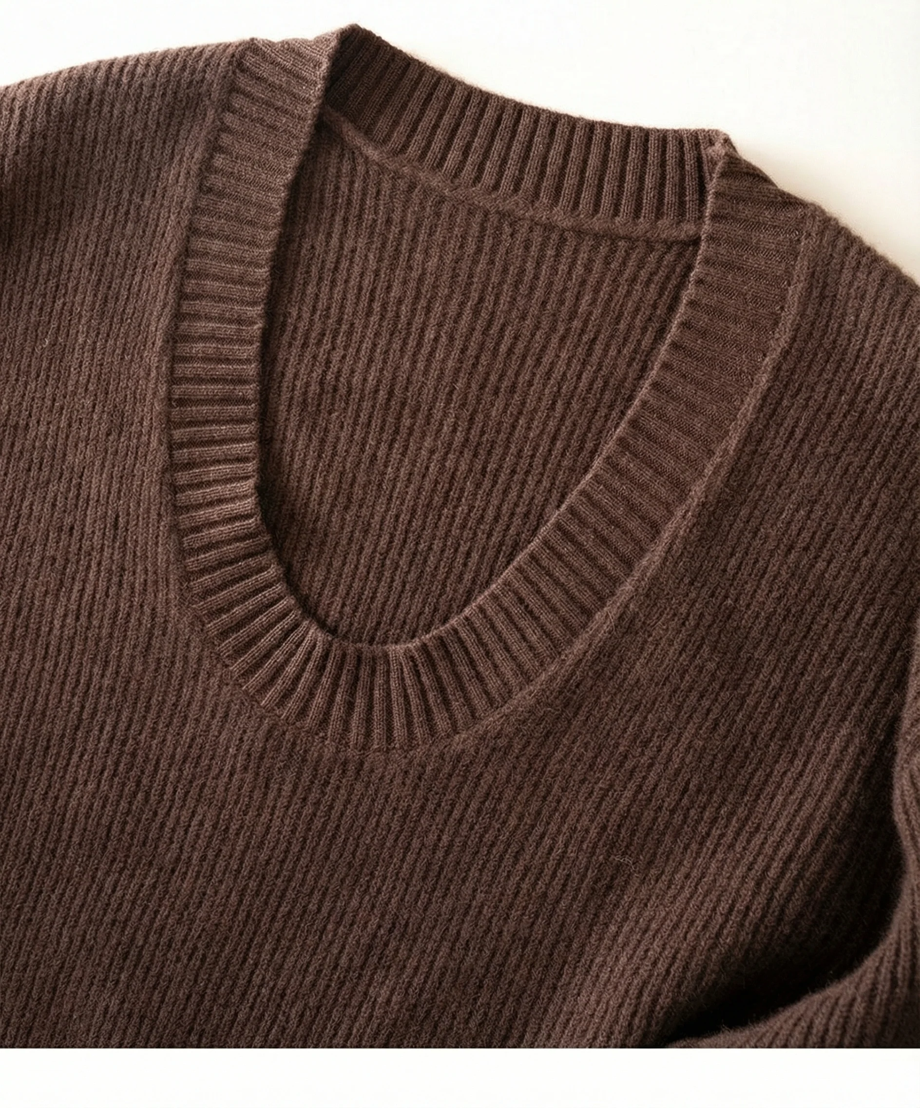 Unisex U-neck Knit Sweater - Image 5