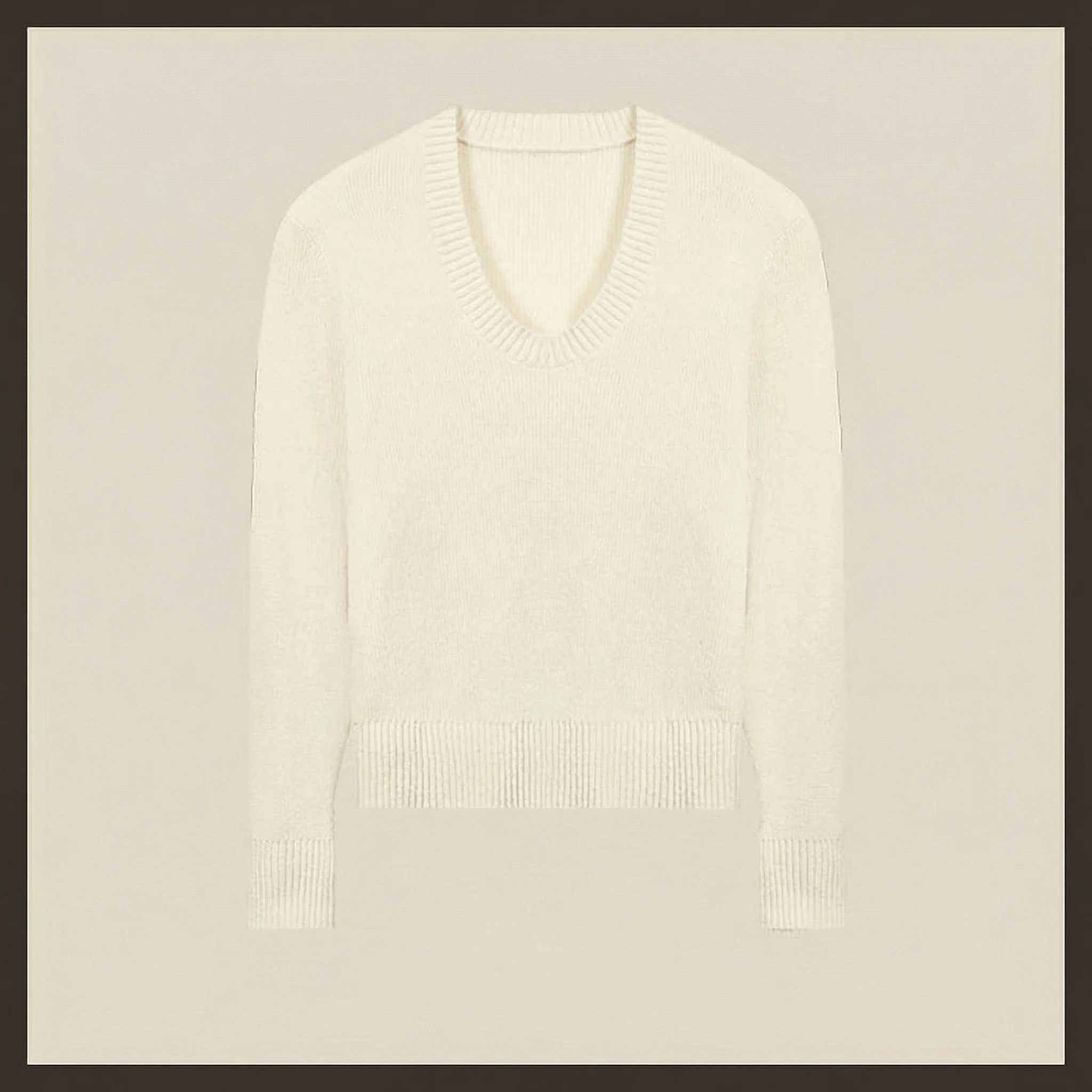 Unisex U-neck Knit Sweater - Image 6