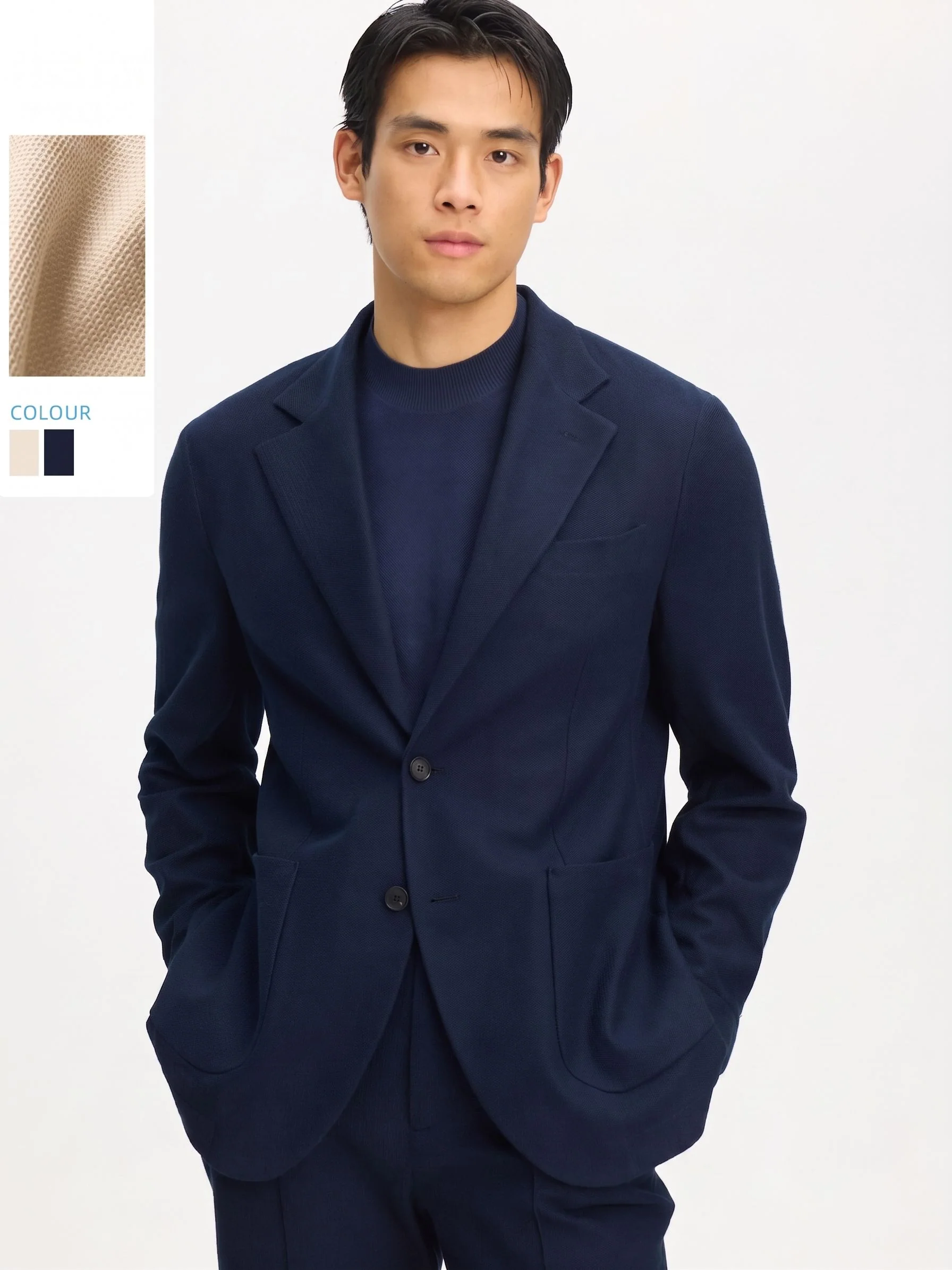Unstructured Knit Blazer