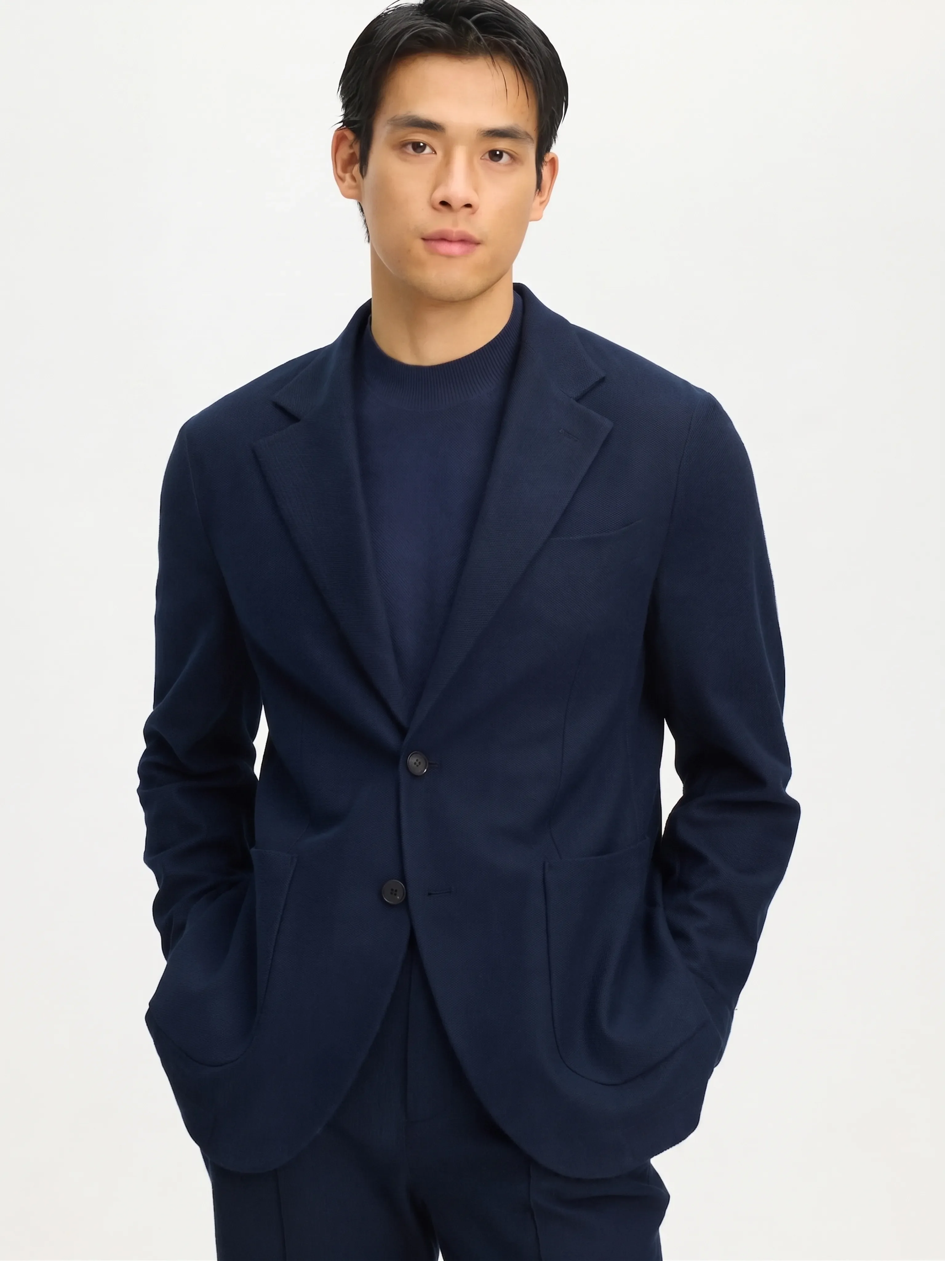 Unstructured Knit Blazer - Image 2