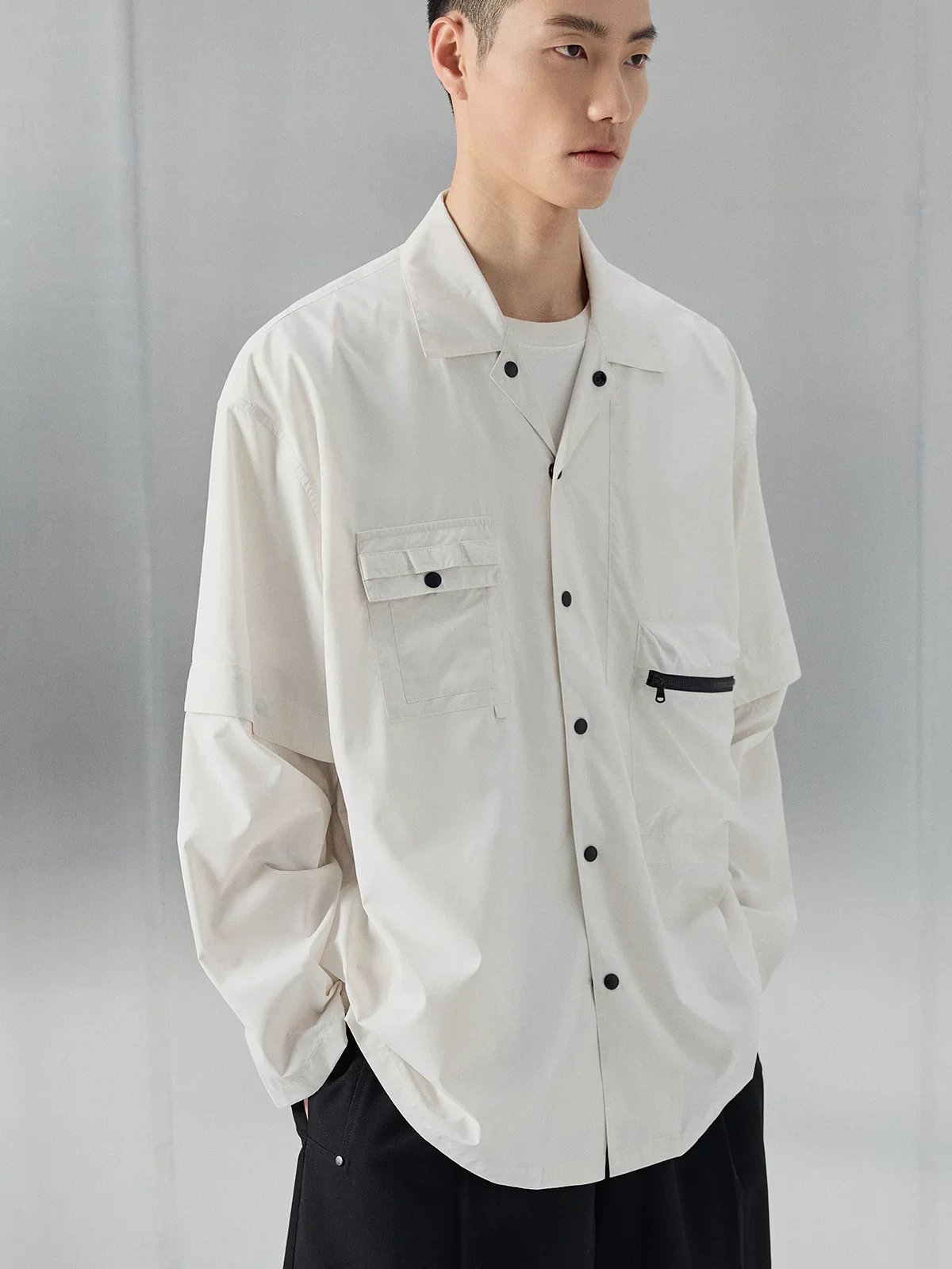 UPF 80 Grid Convertible Utility Shirt