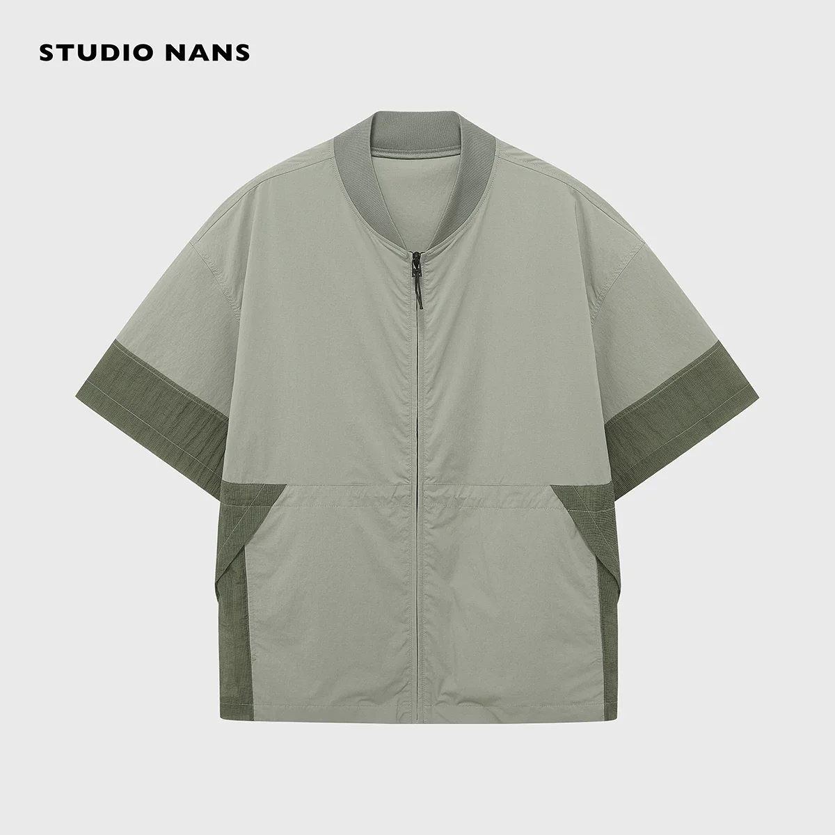 UPF50+ Nylon Mesh Baseball-Collar Short-Sleeve Jacket - Image 6