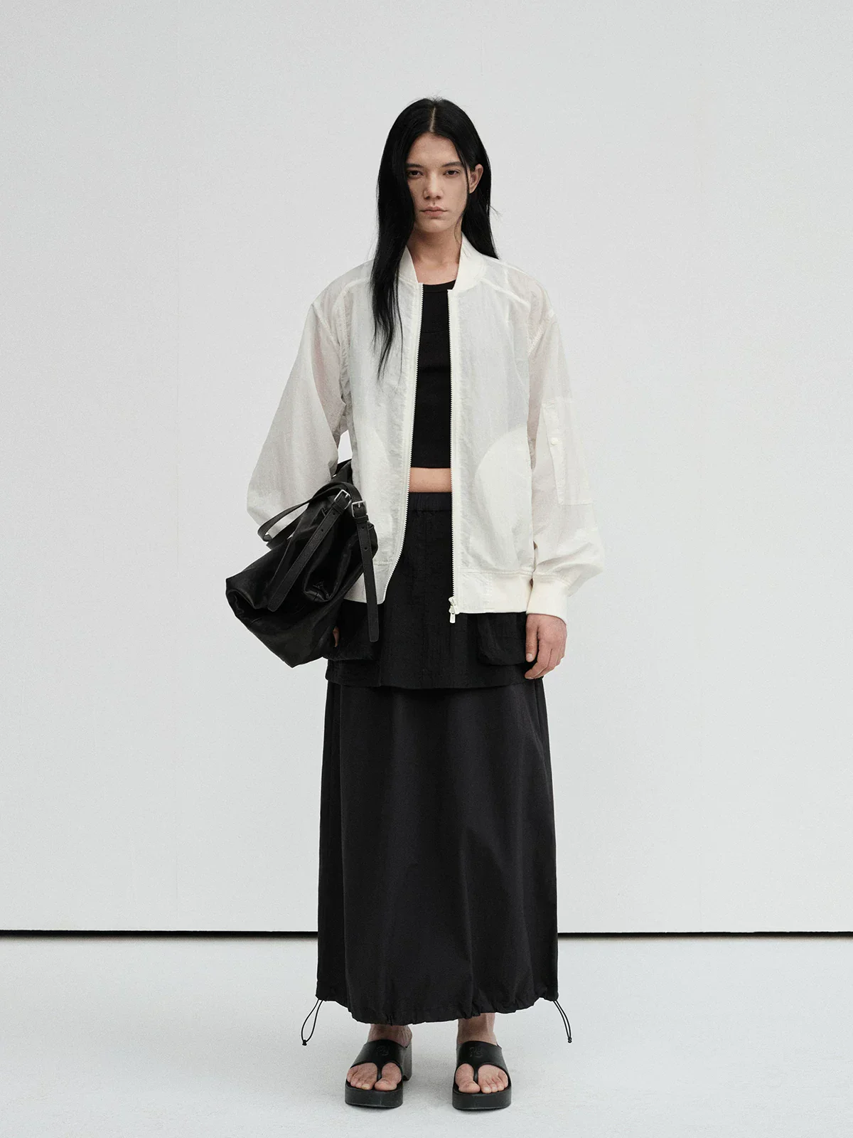 UPF50+ Textured Nylon Zip Bomber - Image 2