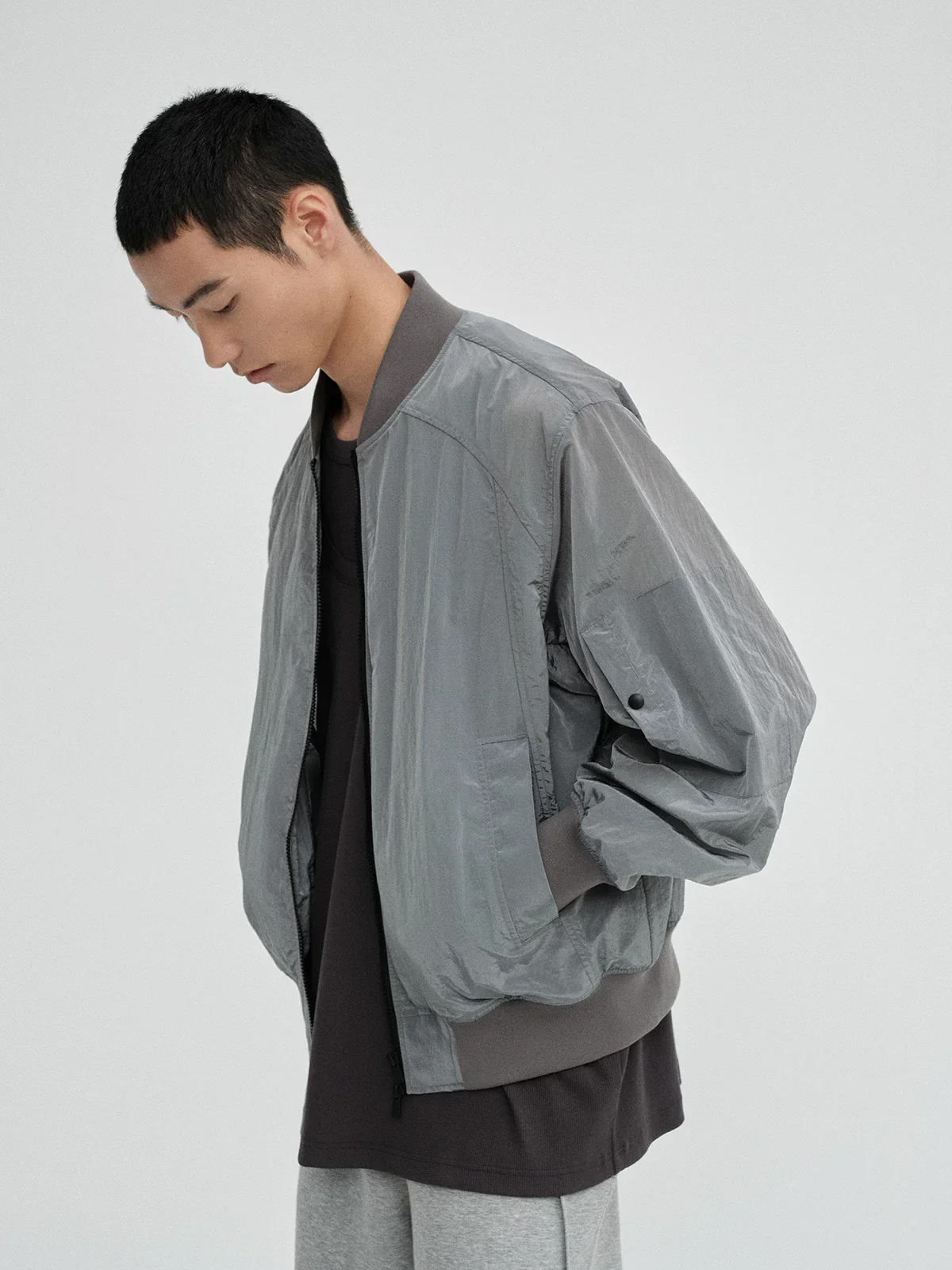 UPF50+ Textured Nylon Zip Bomber - Image 3
