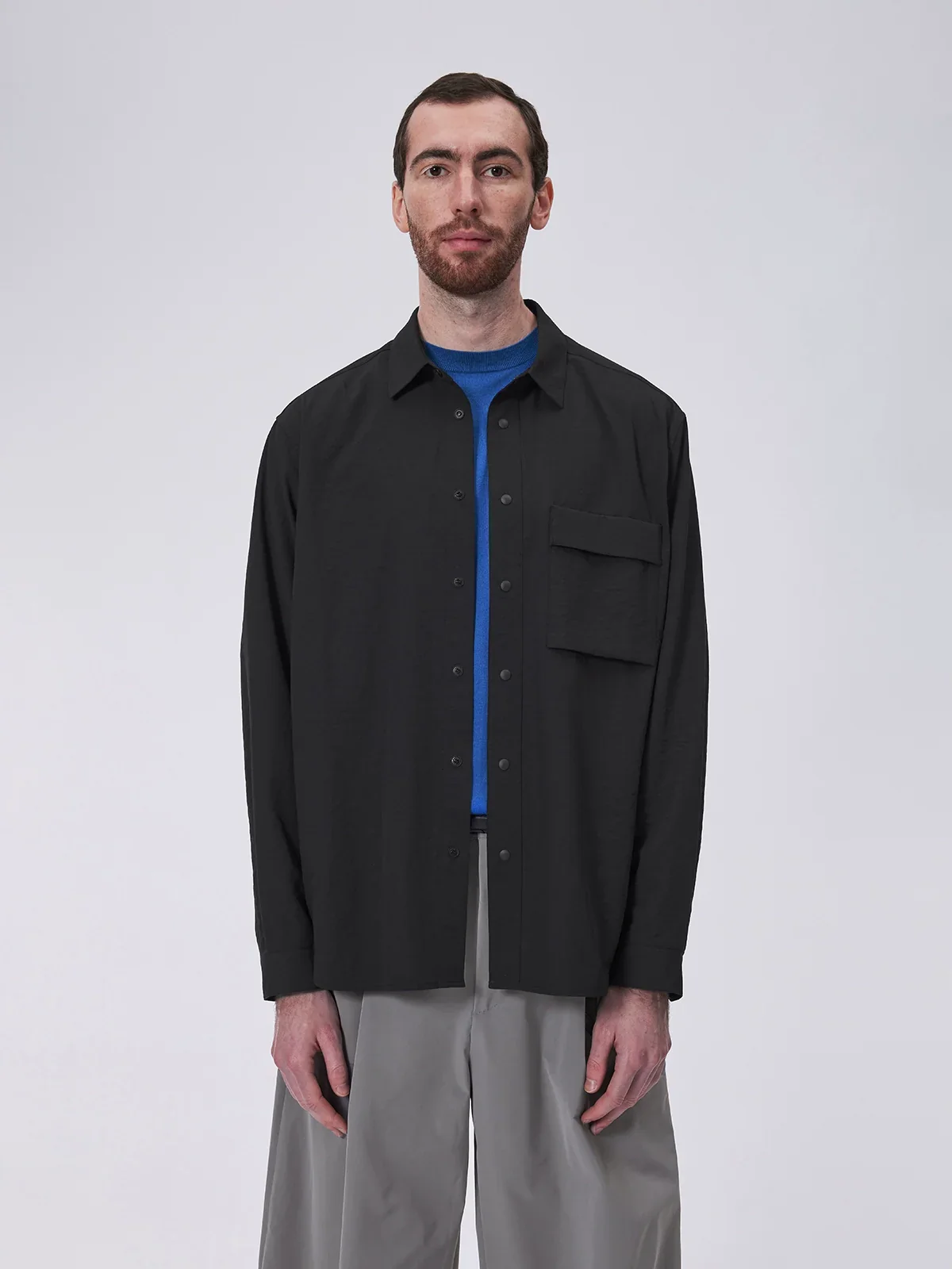 UV-Resistant Draped Overshirt - Image 3