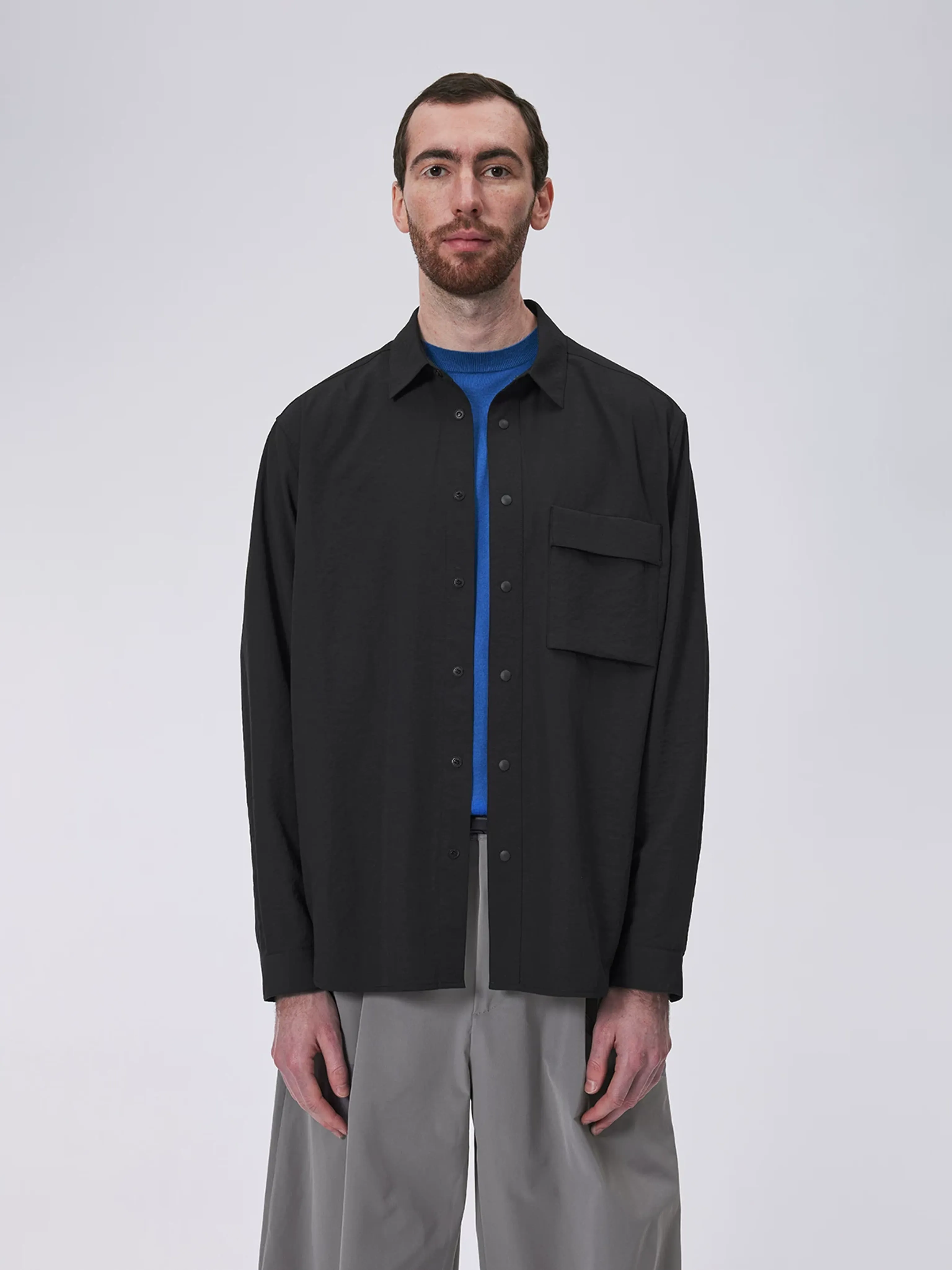 UV-Resistant Draped Overshirt - Image 6