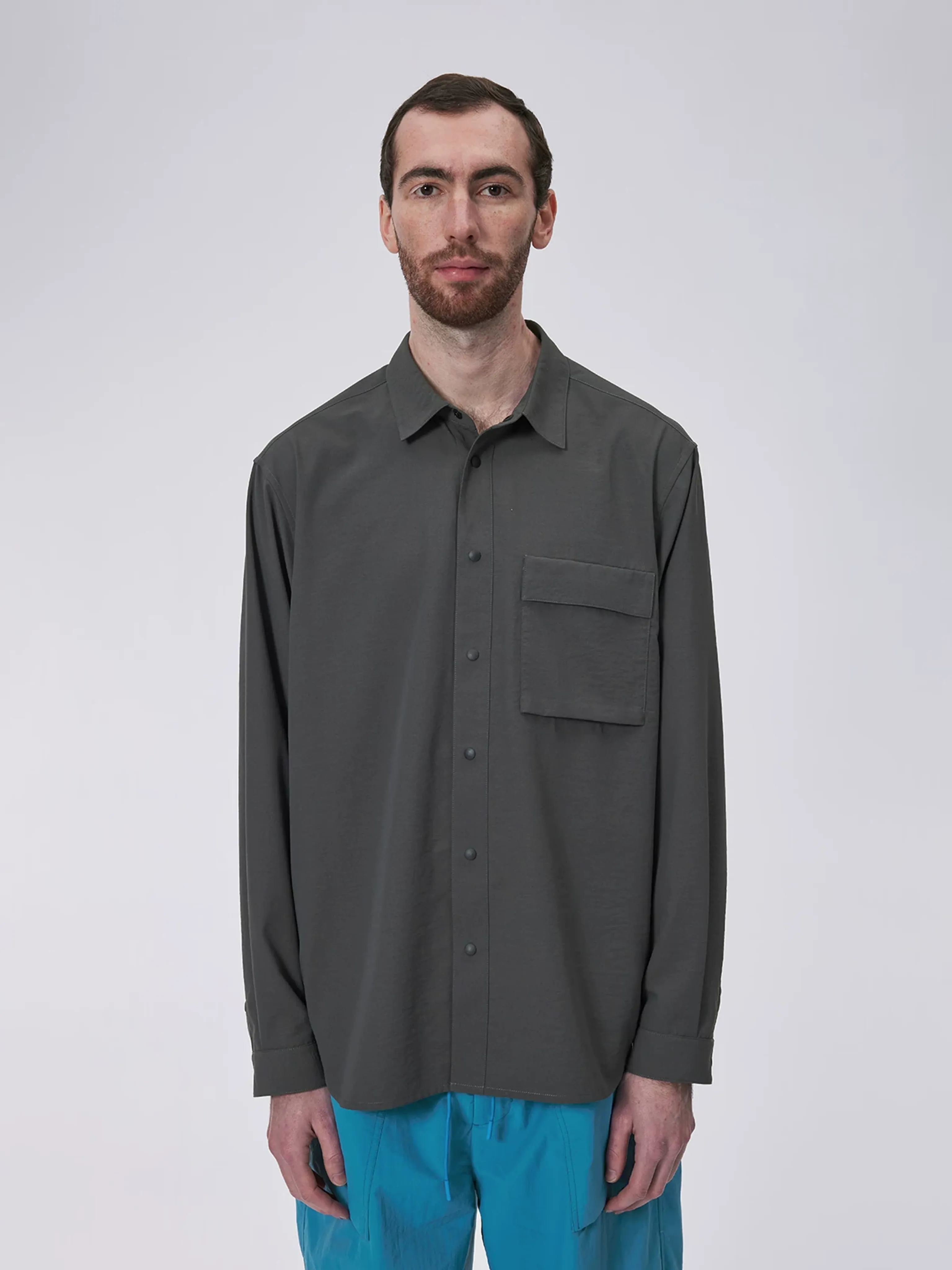 UV-Resistant Draped Overshirt - Image 7