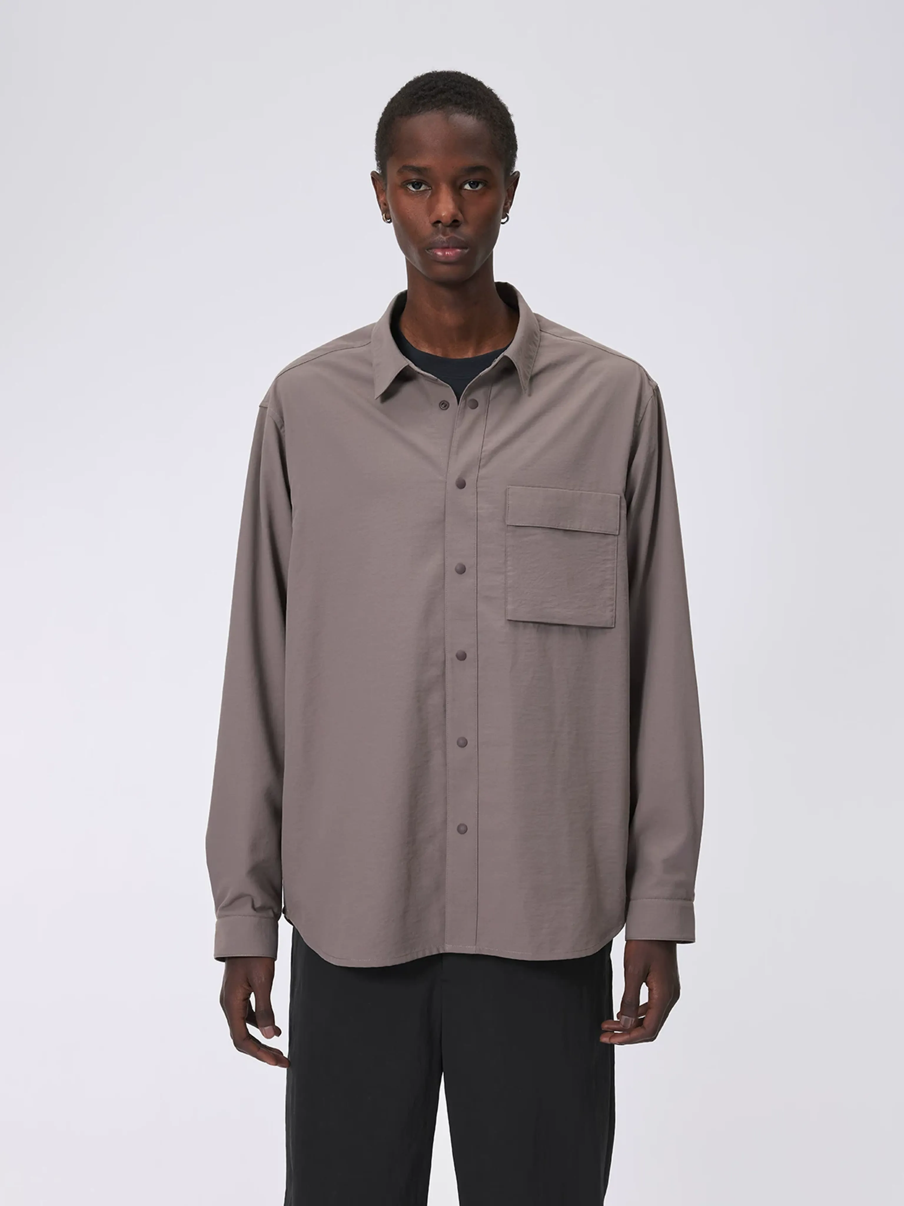 UV-Resistant Draped Overshirt - Image 8