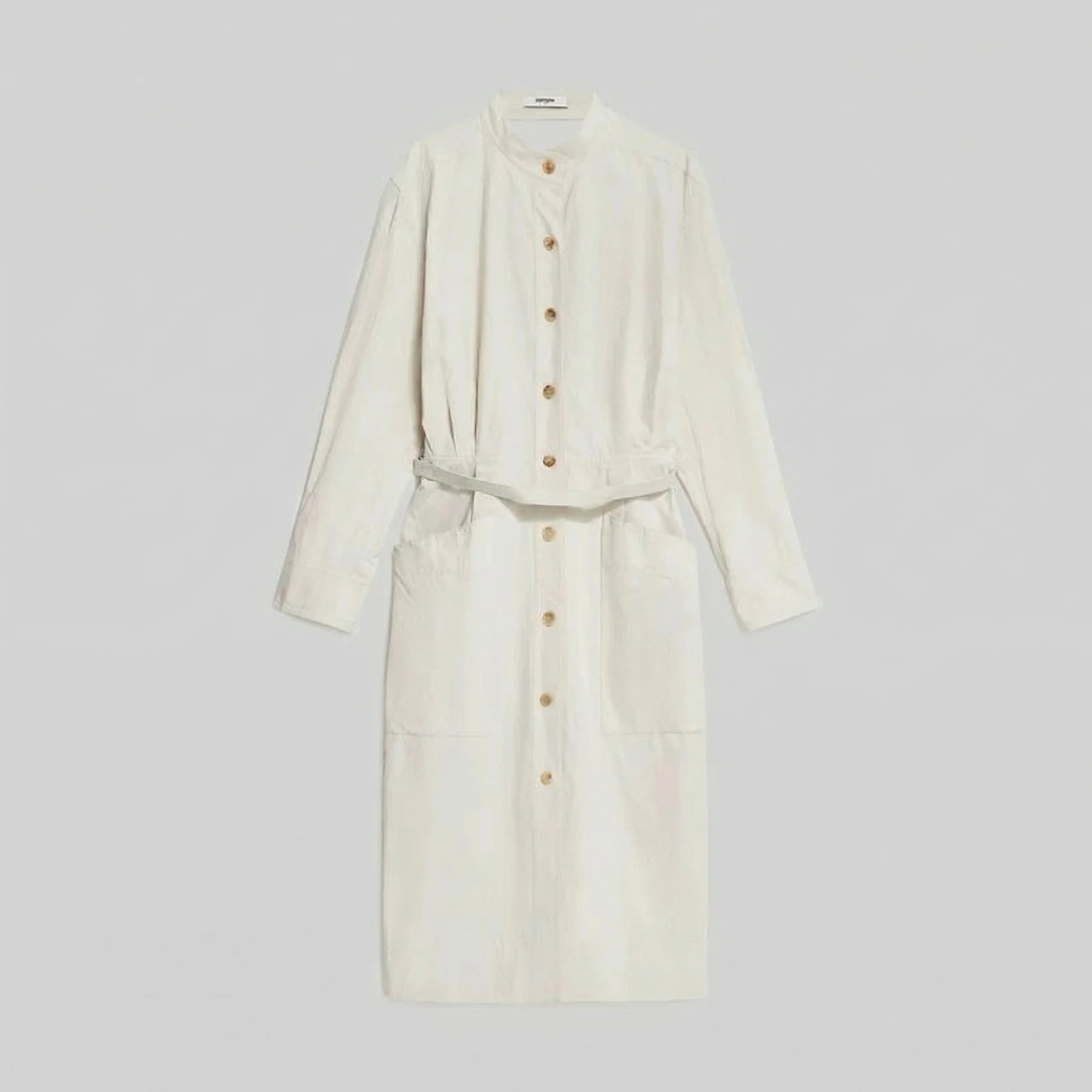 V-Back Belted Shirt Dress - Image 6