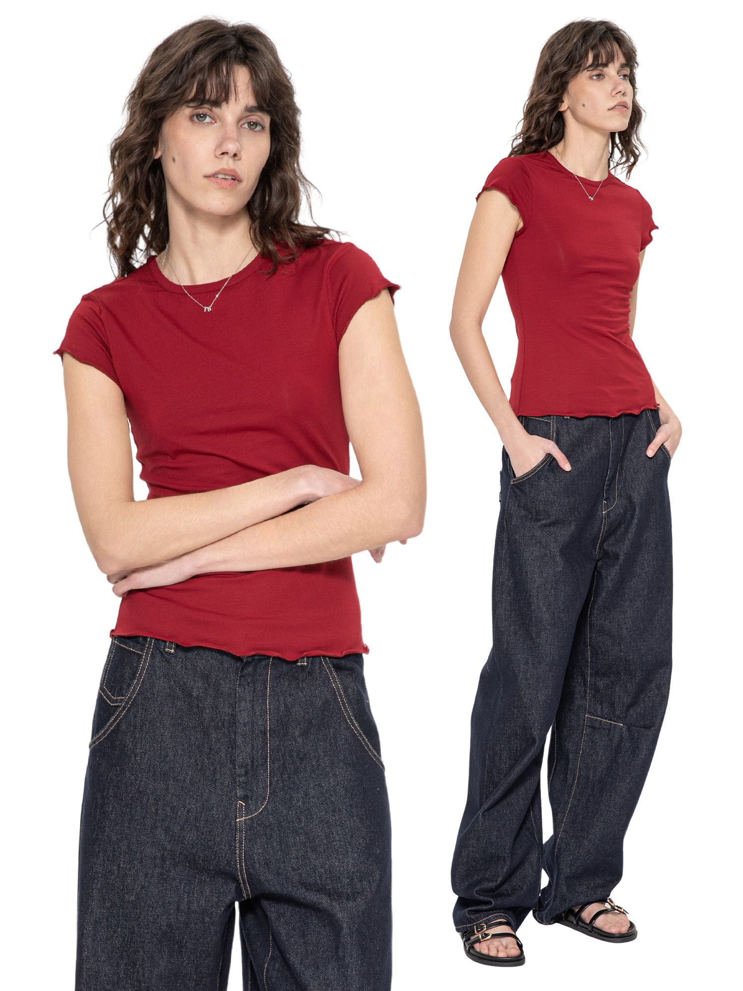 V-Back Lettuce Tee - Image 3