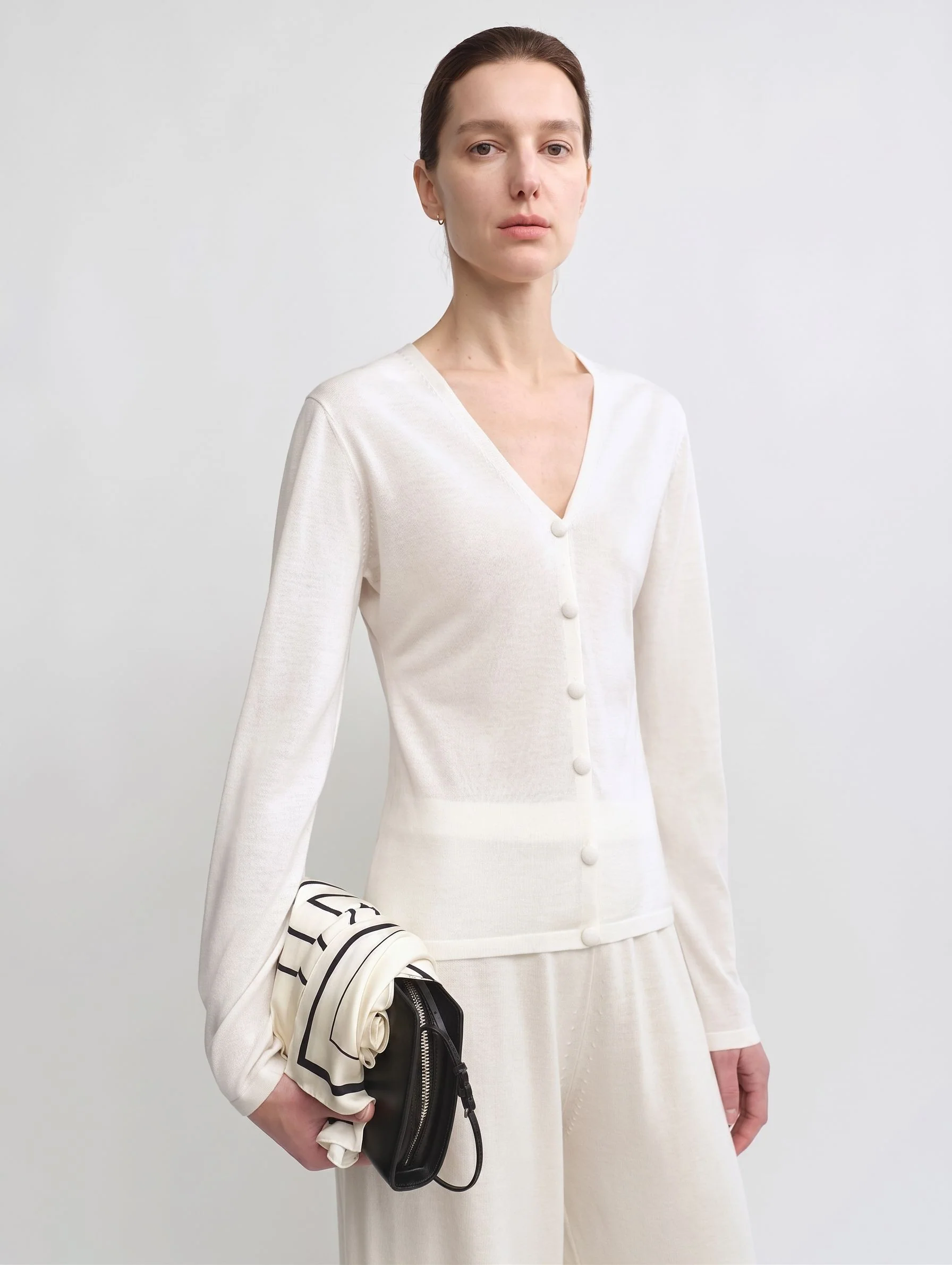 V-Neck Button Cardigan - Image 6