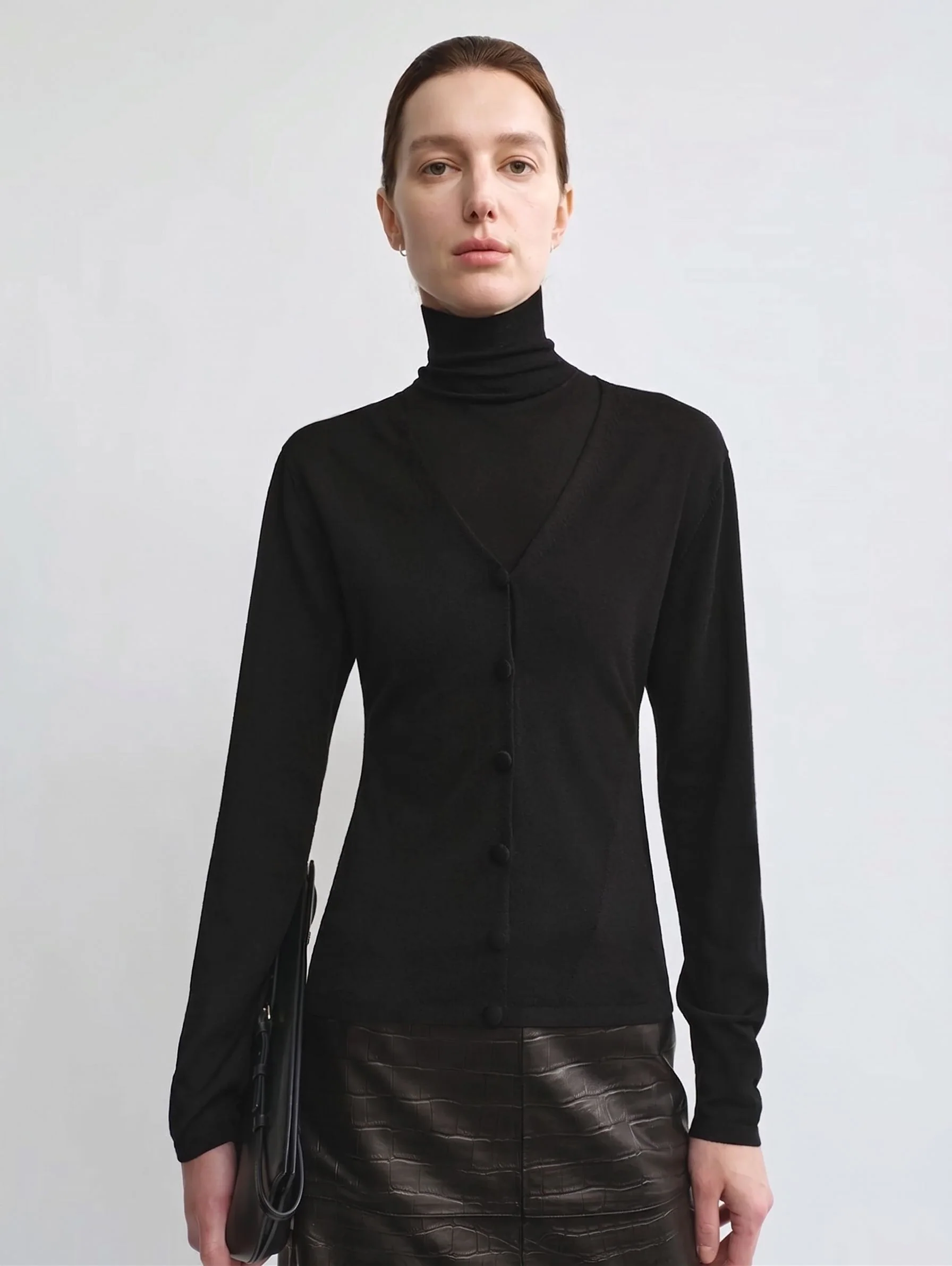 V-Neck Button Cardigan - Image 9