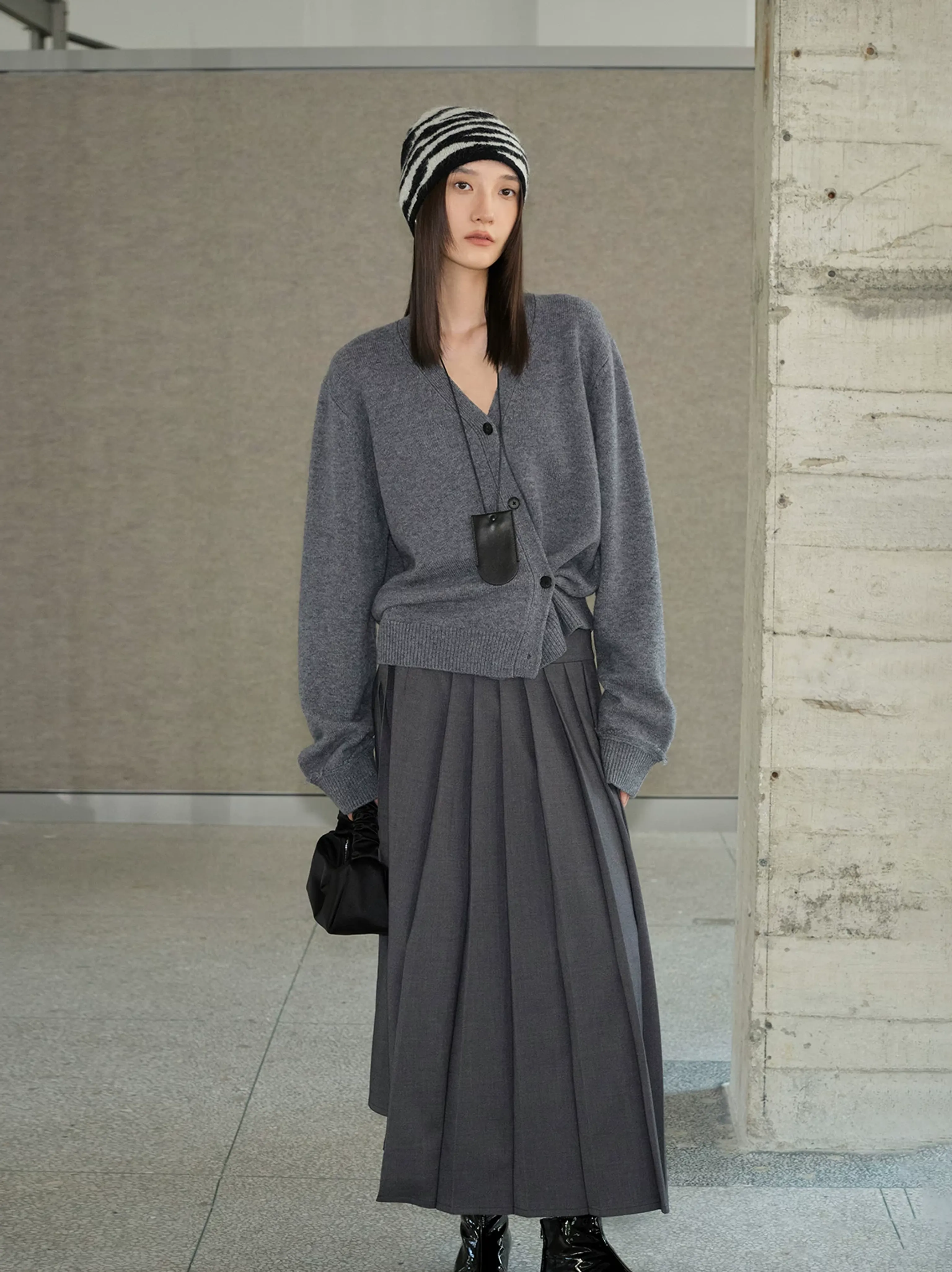 V-Neck Button-Up Cardigan - Image 7