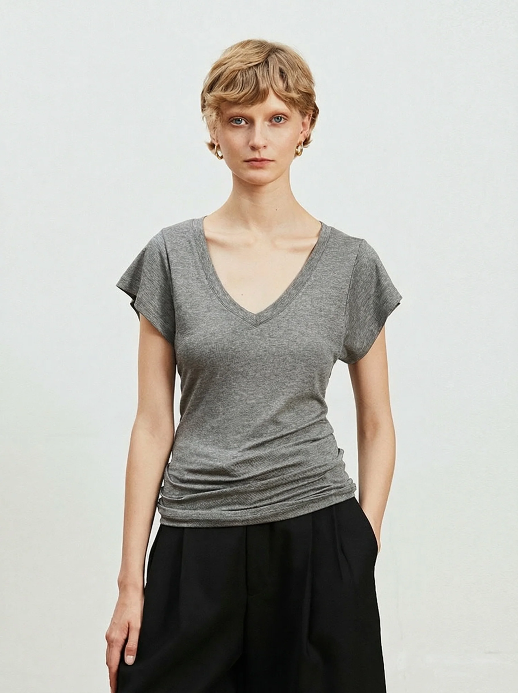 V-Neck Dolman Tee
