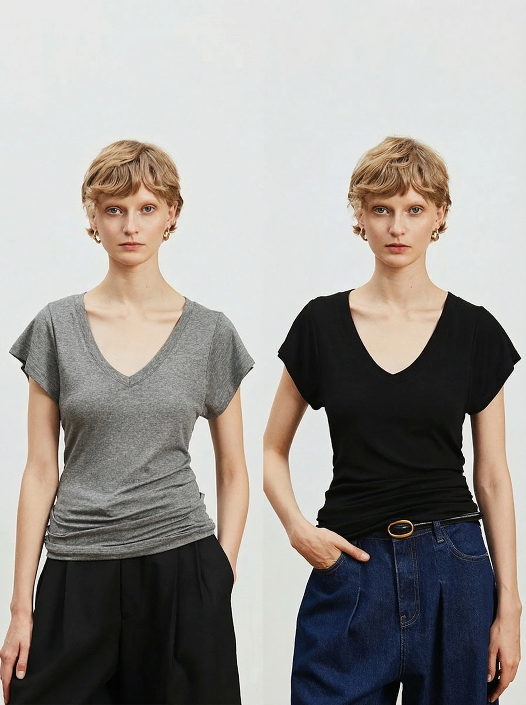 V-Neck Dolman Tee - Image 4
