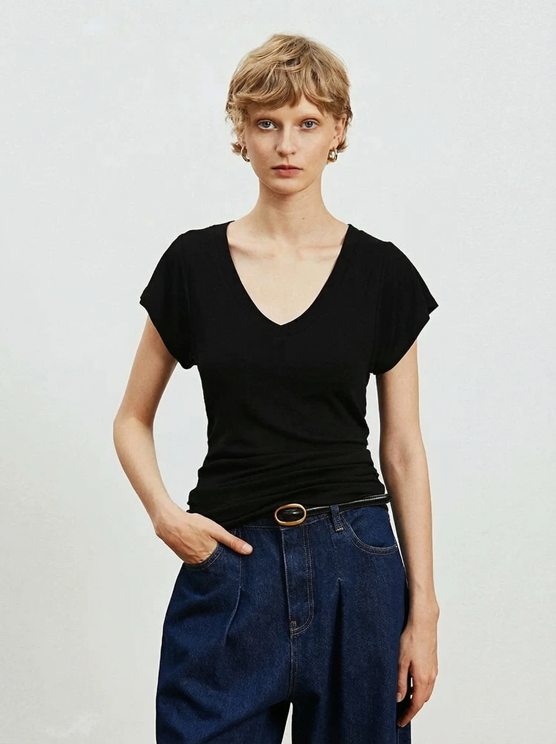 V-Neck Dolman Tee - Image 6