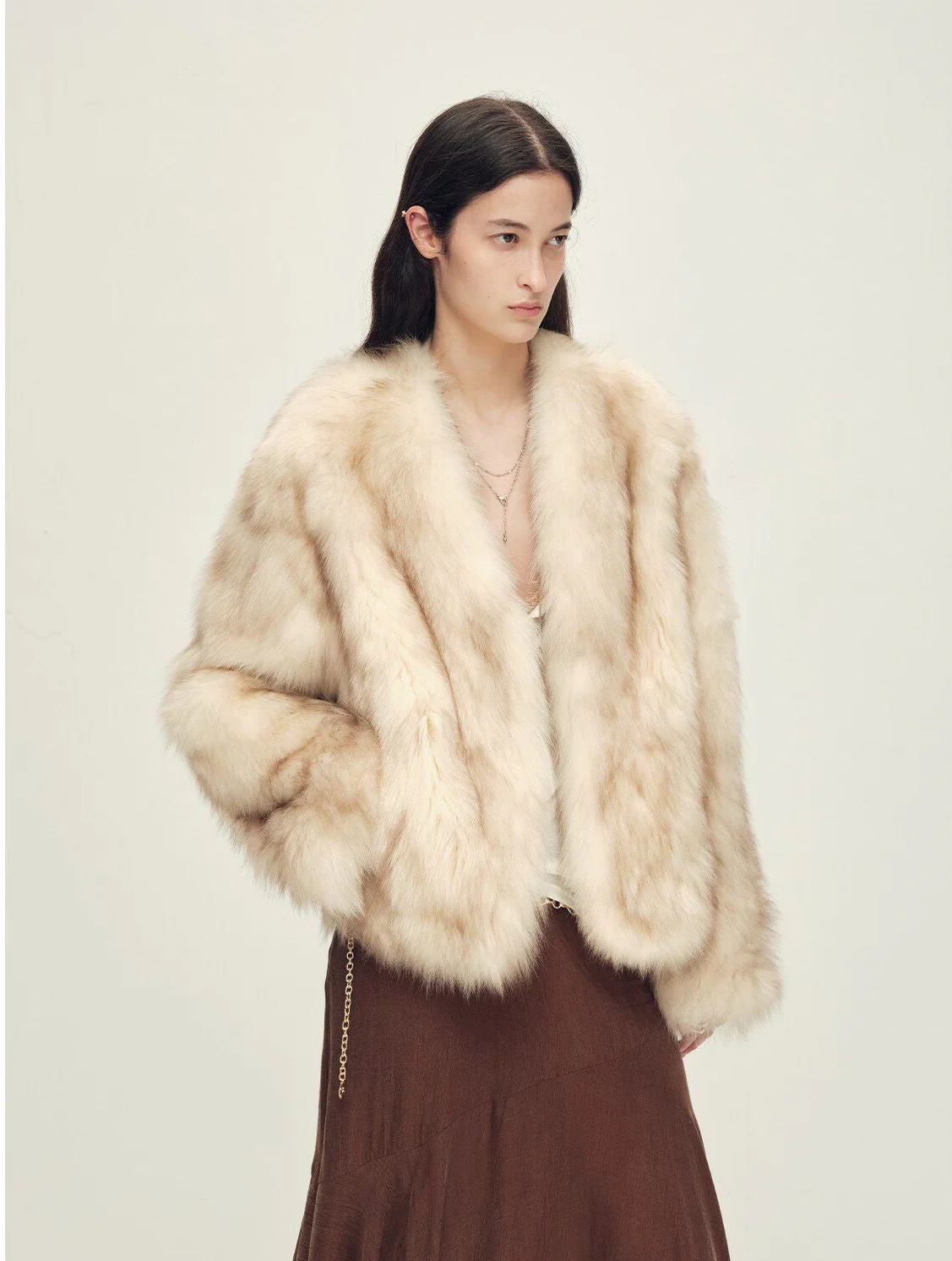V-Neck Fox Jacket - Image 6