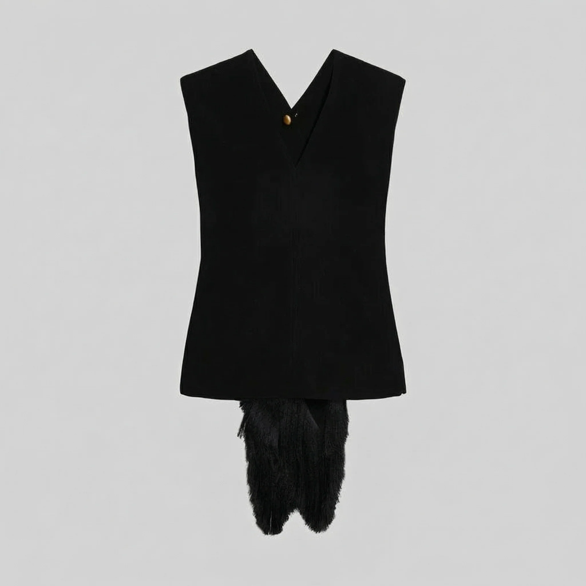 V-Neck Fringe Top - Image 4