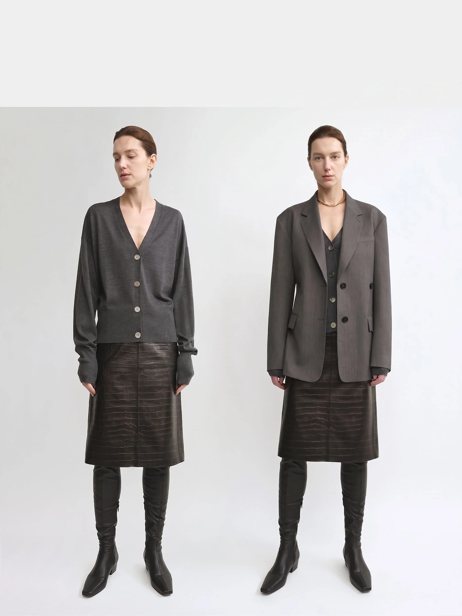 V-Neck Knit Cardigan - Image 4