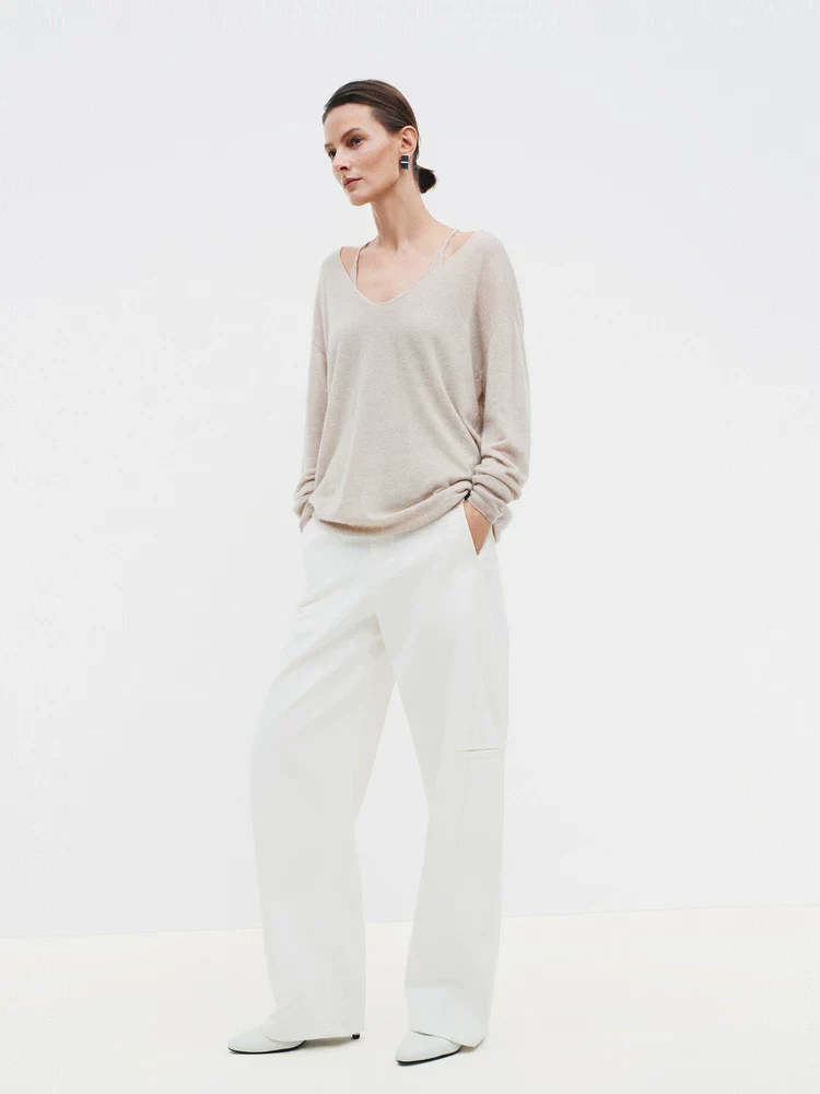 V-Neck Knit Set