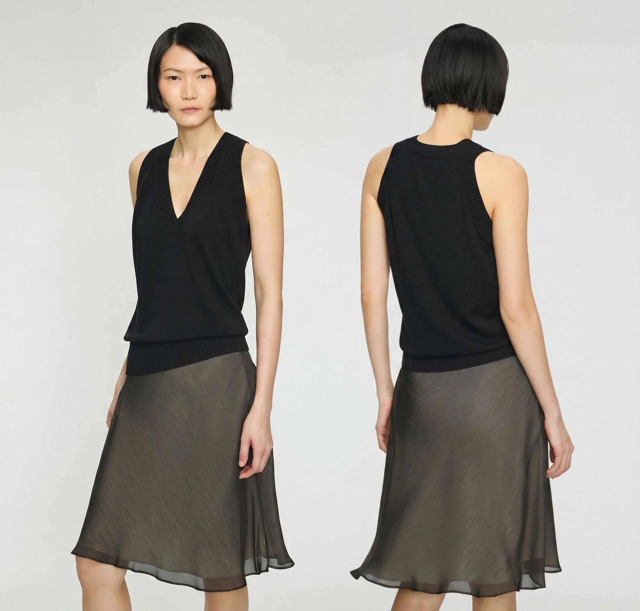 V-Neck Knit Set - Image 3