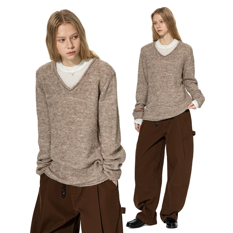 V-neck Knit Sweater - Image 3