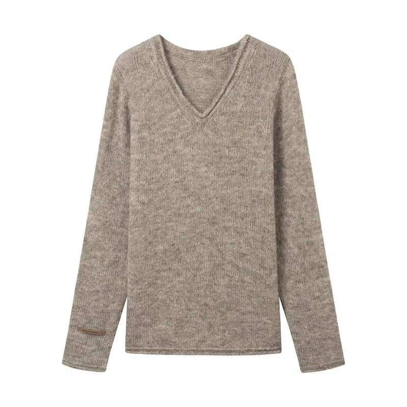 V-neck Knit Sweater - Image 6