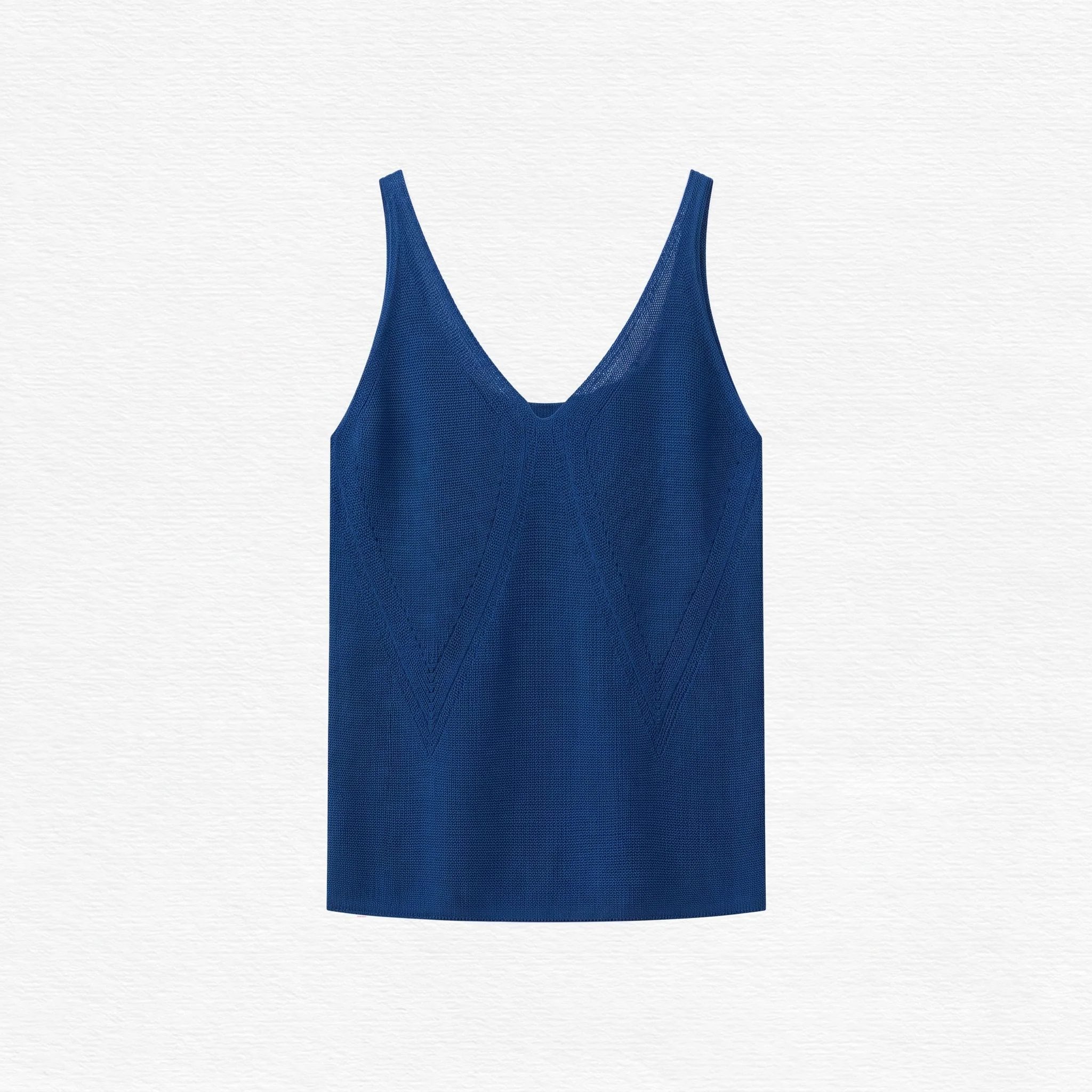 V-Neck Knit Tank - Image 7